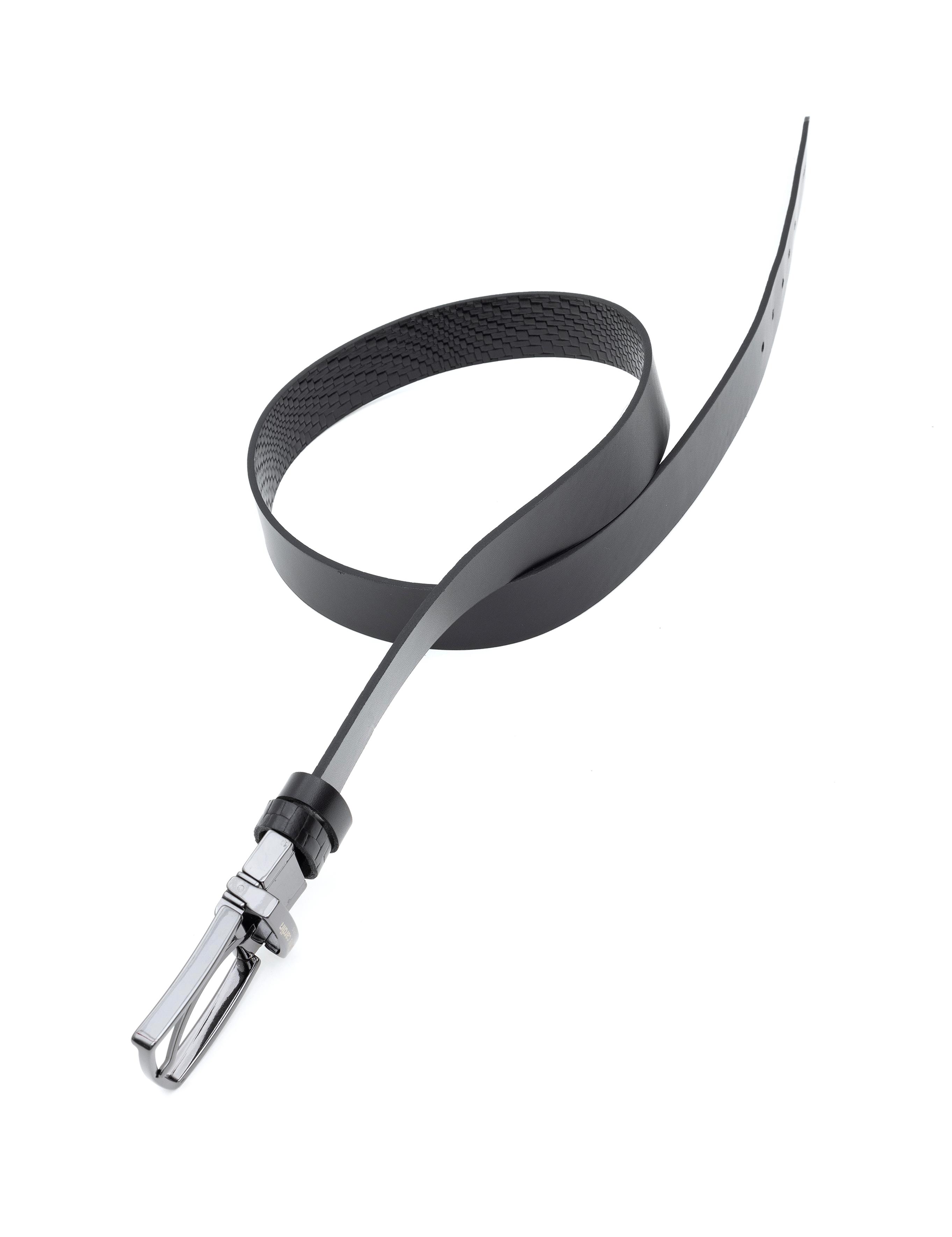 Siyah Çift Taraflı Kemer