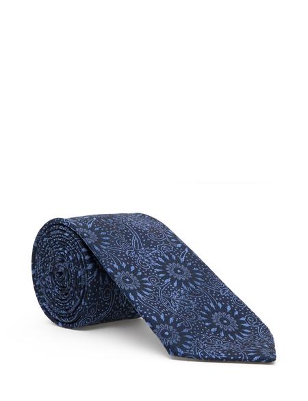 Lacivert 3'lü Kravat-Mendil-Kravat İğnesi Set - 50295392001