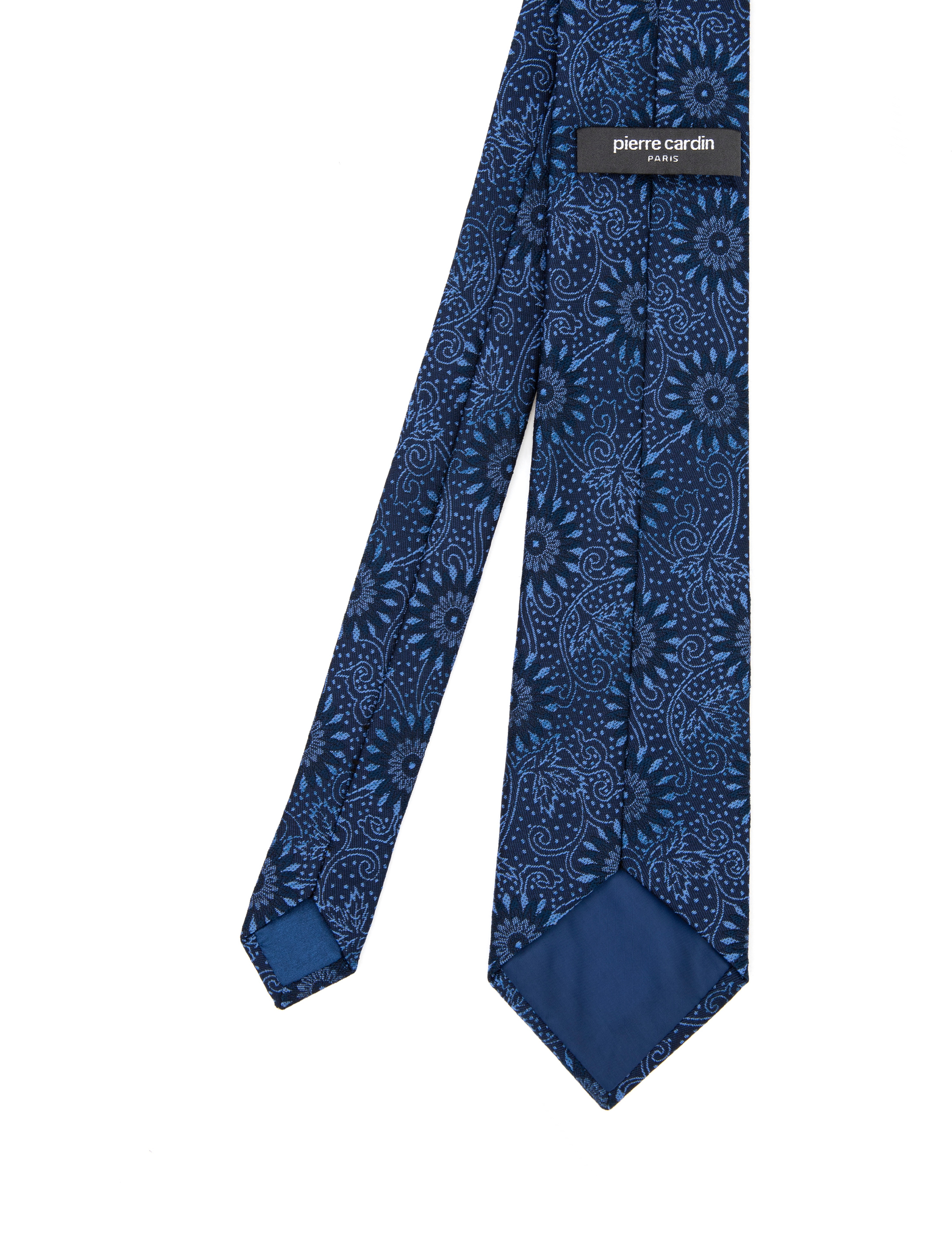 Lacivert 3'lü Kravat-Mendil-Kravat İğnesi Set - Image 4