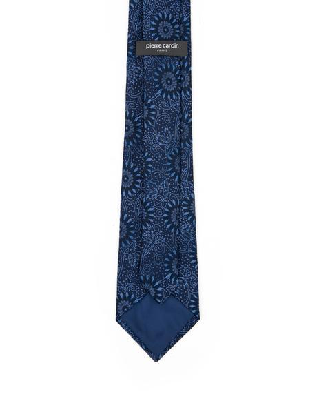 Lacivert 3'lü Kravat-Mendil-Kravat İğnesi Set - 50295392001