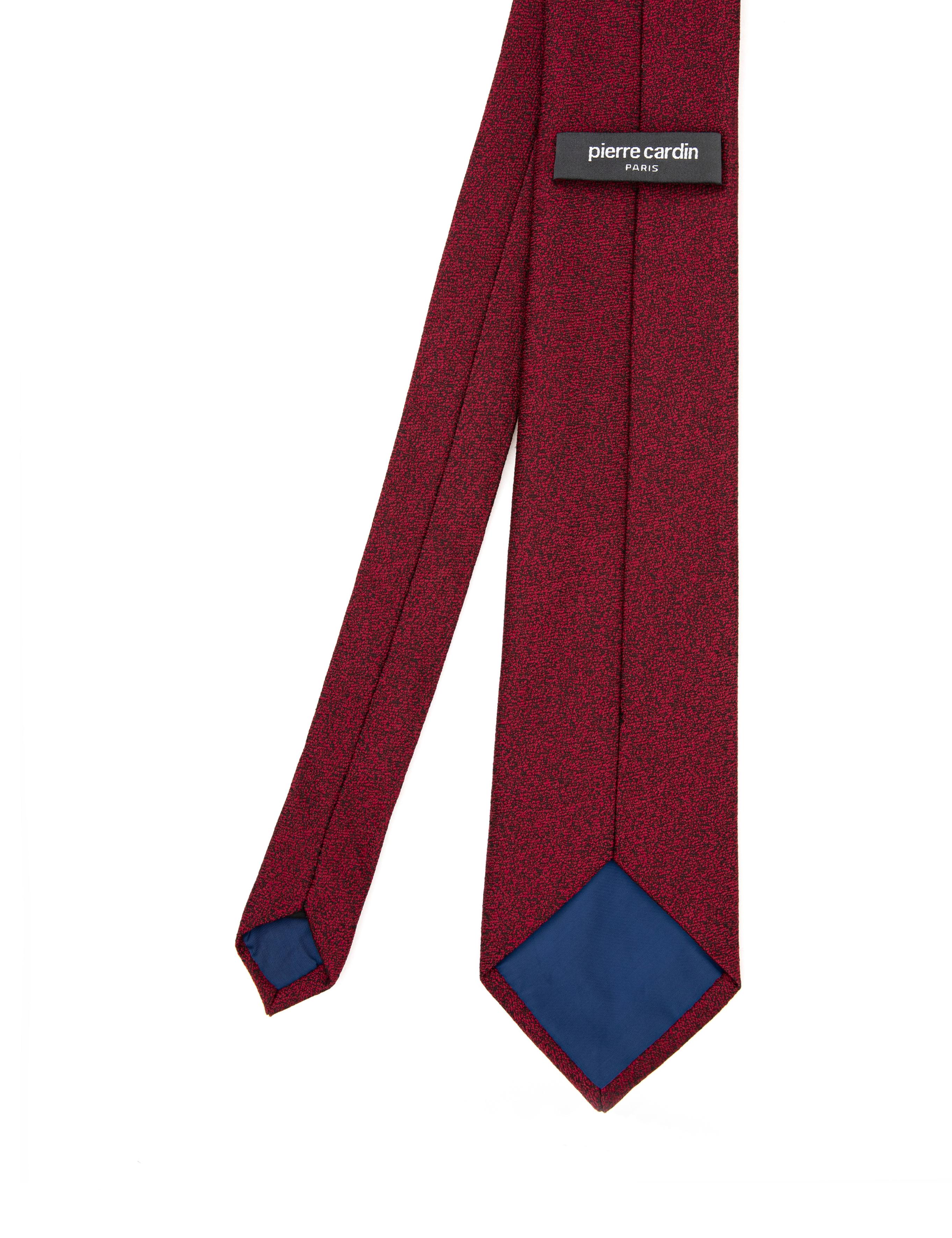 Bordo 3'lü Kravat-Mendil-Kravat İğnesi Set