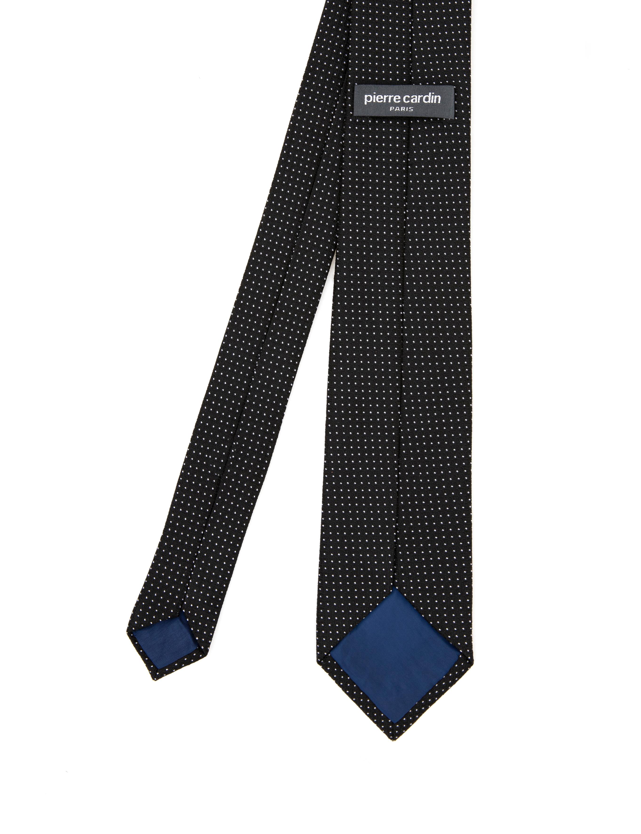 Siyah 3'lü Kravat-Mendil-Kravat İğnesi Set