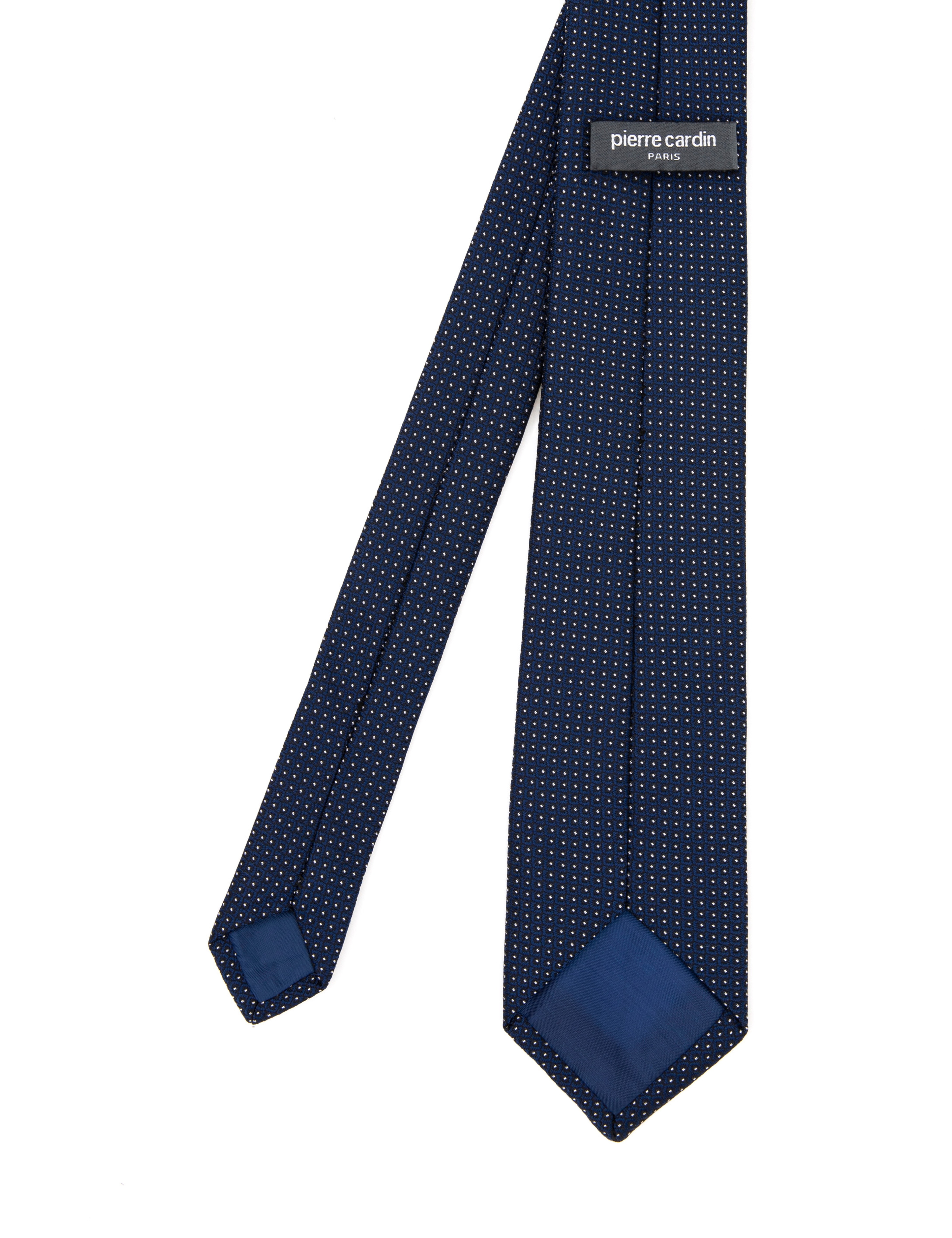 Lacivert 3'lü Kravat-Mendil-Kravat İğnesi Set - Image 4