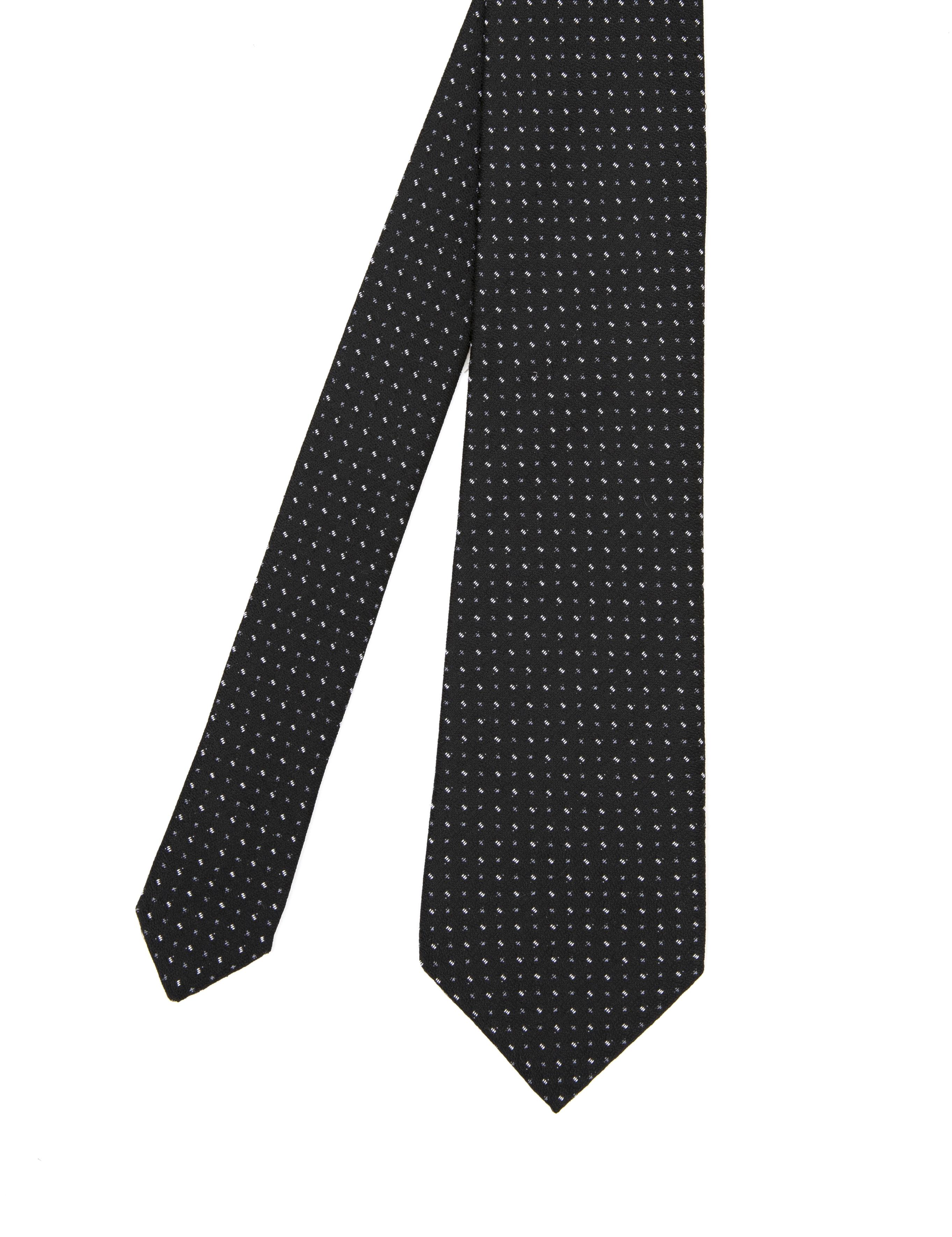 Siyah 3'lü Kravat-Mendil-Kravat İğnesi Set