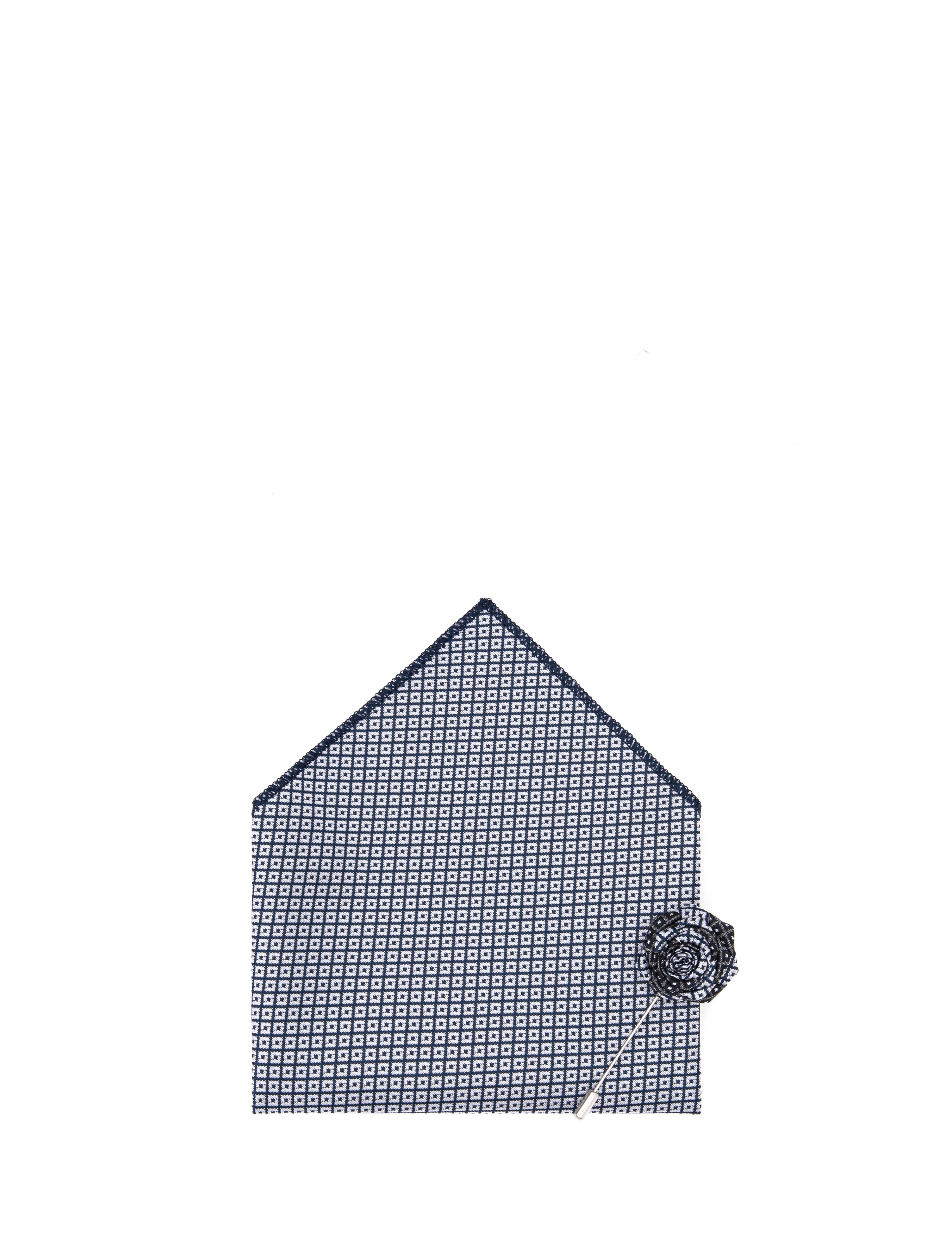 Siyah 3'lü Kravat-Mendil-Kravat İğnesi Set - Image 6