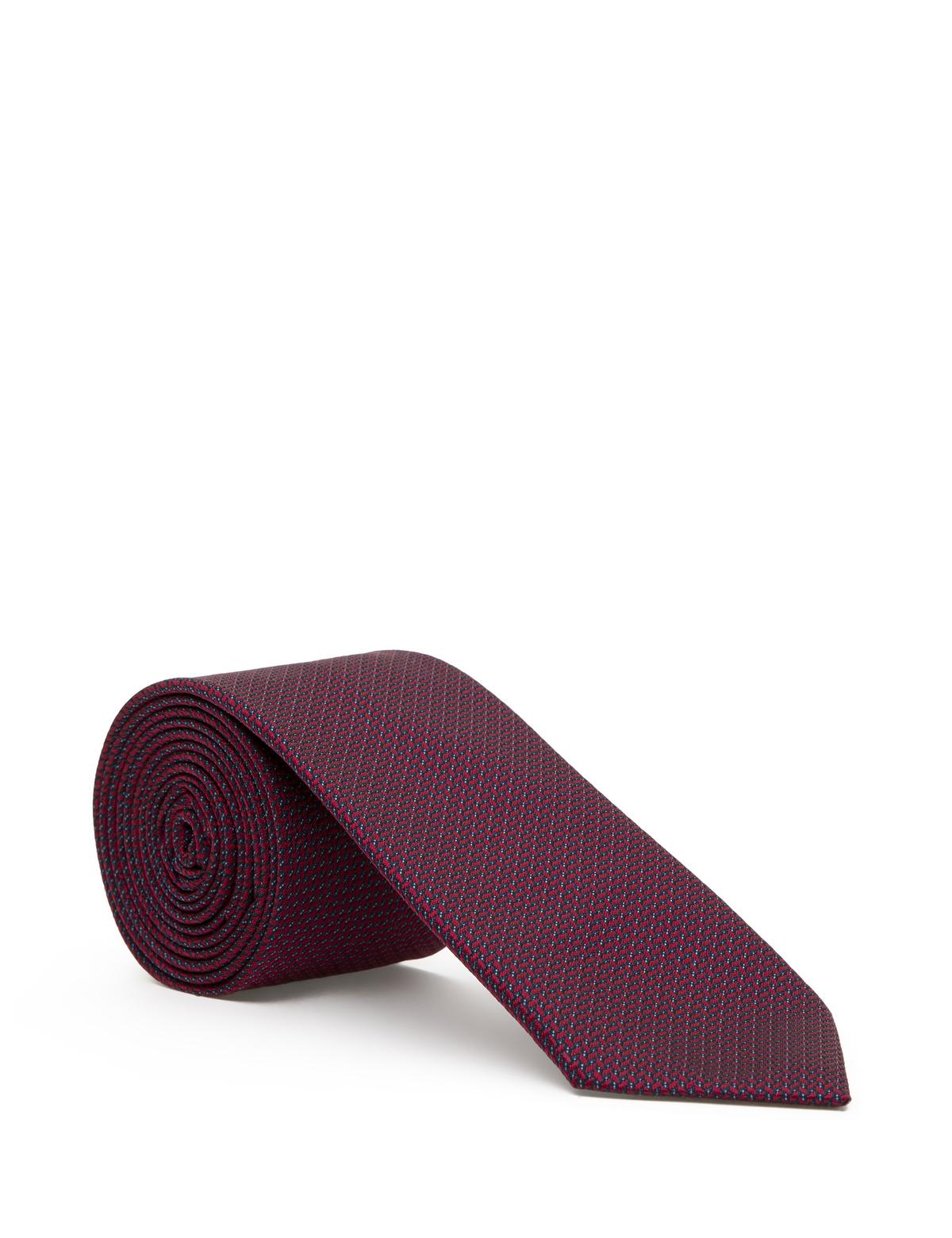 Bordo 3'lü Kravat-Mendil-Kravat İğnesi Set - 50295453001