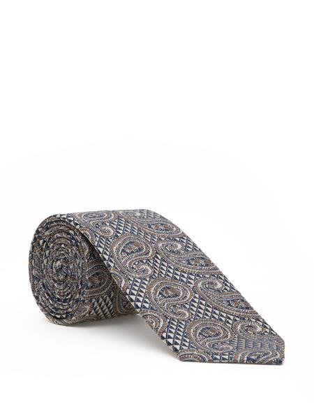 Kahverengi 3'lü Kravat-Mendil-Kravat İğnesi Set - 50295456001