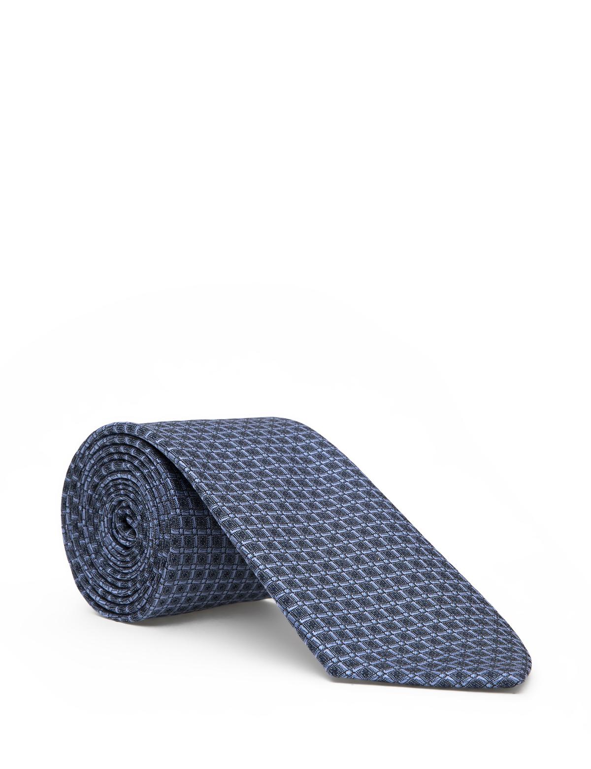 Mavi 3'lü Kravat-Mendil-Kravat İğnesi Set - 50295458001