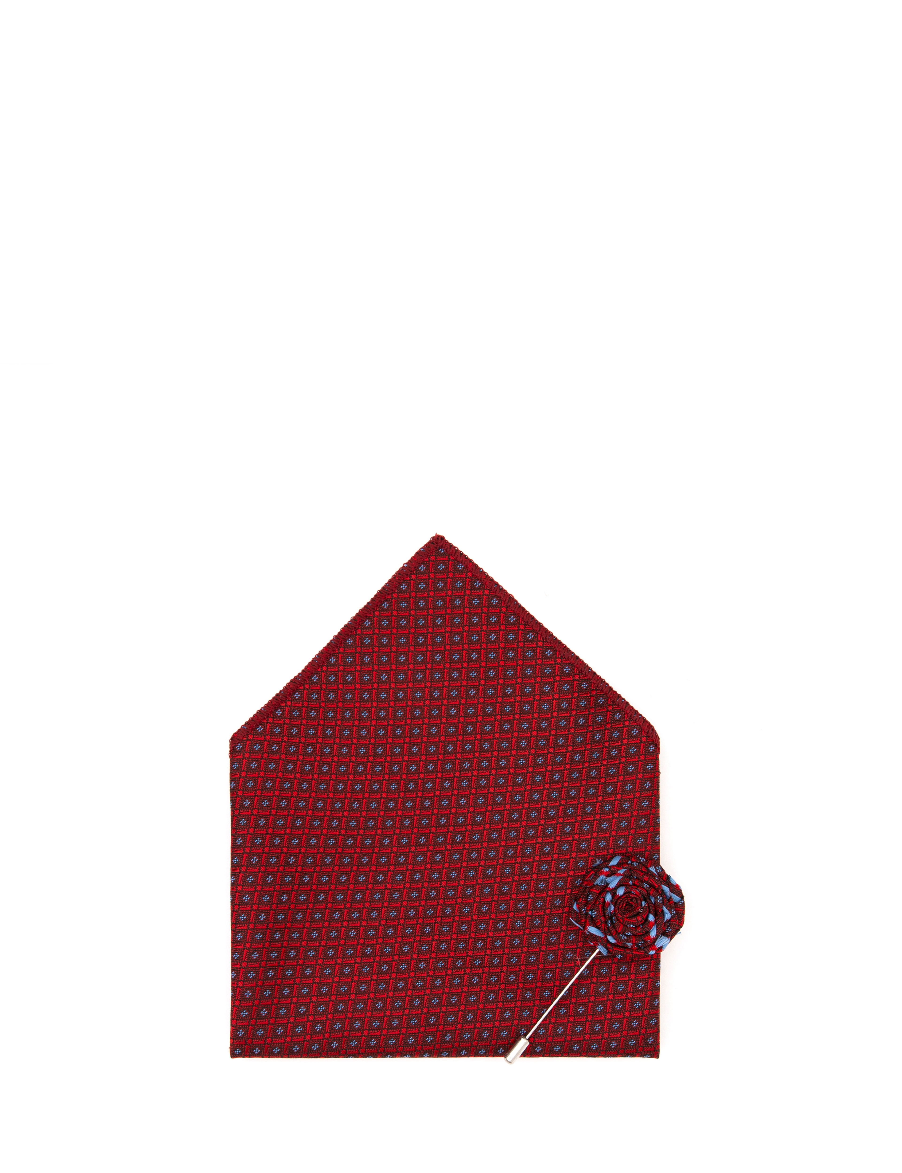 Bordo 3'lü Kravat-Mendil-Kravat İğnesi Set - Image 6