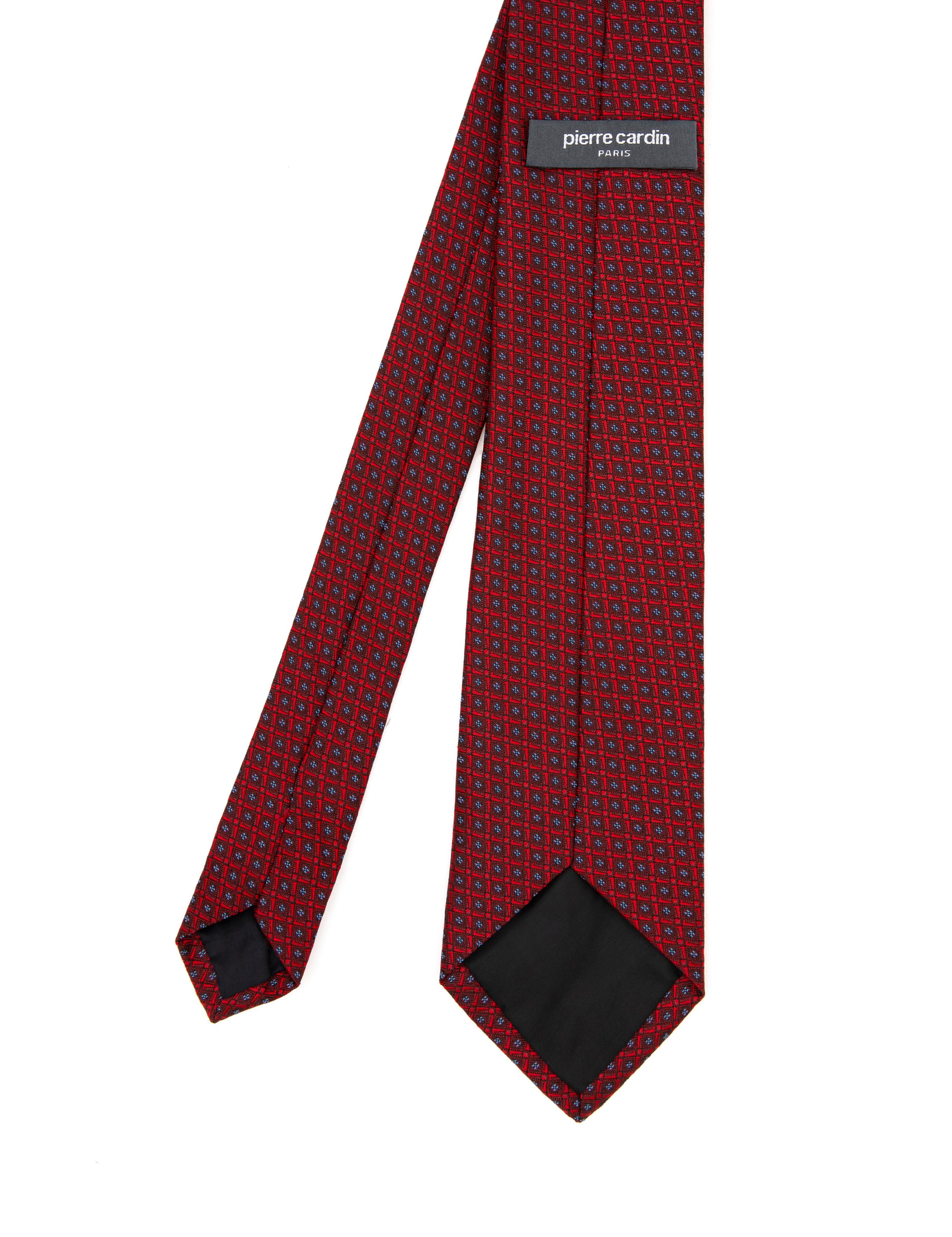 Bordo 3'lü Kravat-Mendil-Kravat İğnesi Set