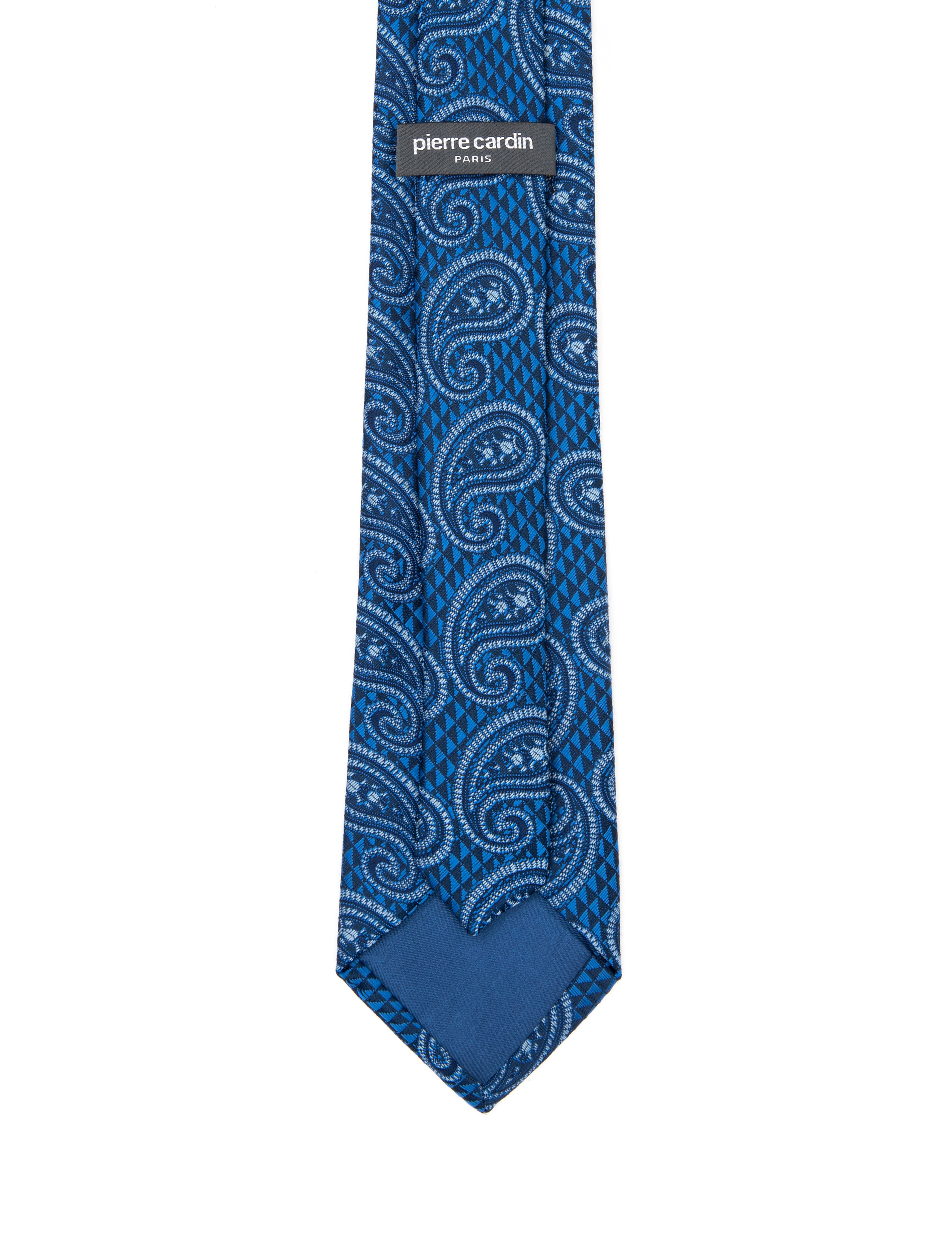 Lacivert 3'lü Kravat-Mendil-Kravat İğnesi Set - Image 5