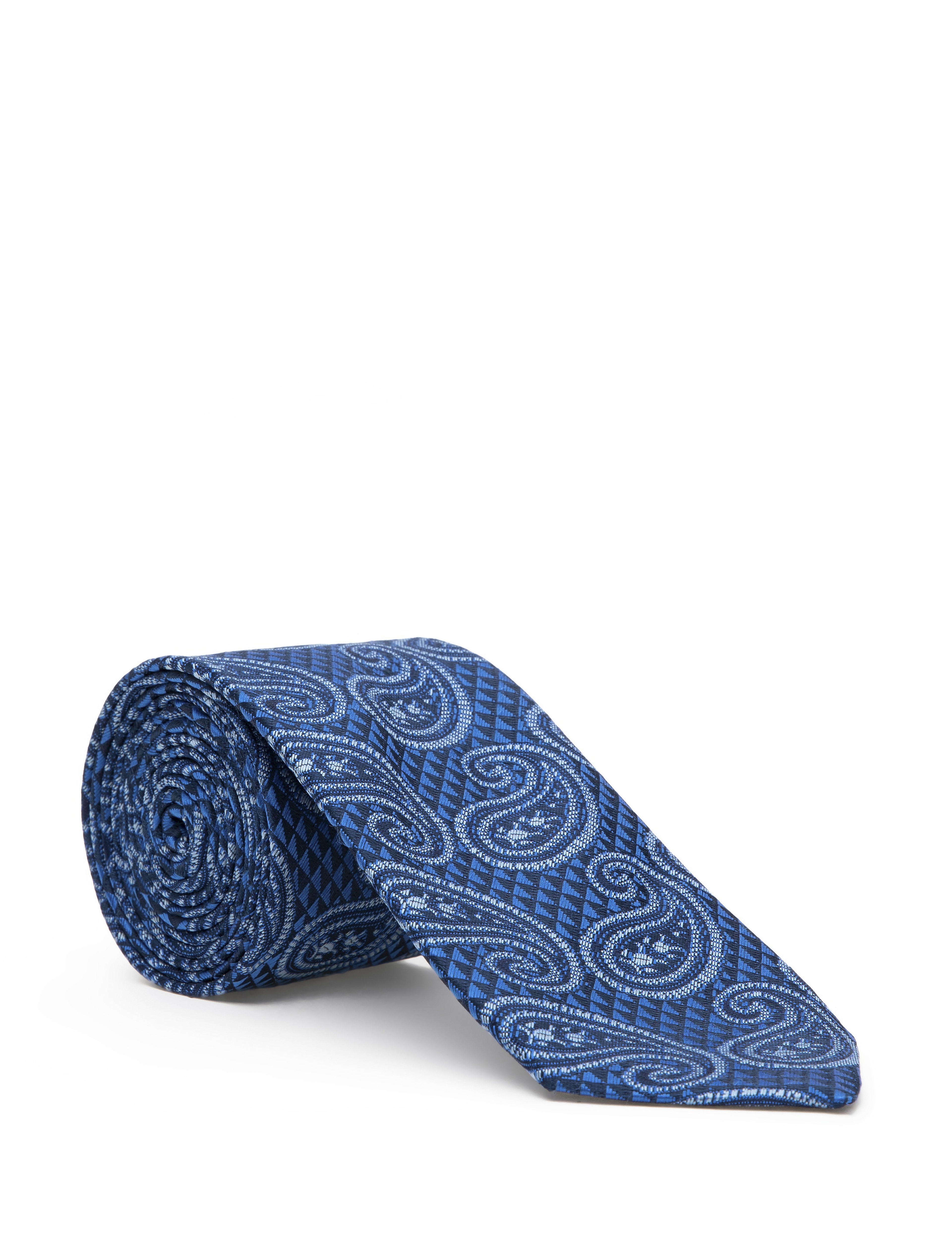Lacivert 3'lü Kravat-Mendil-Kravat İğnesi Set - Image 2