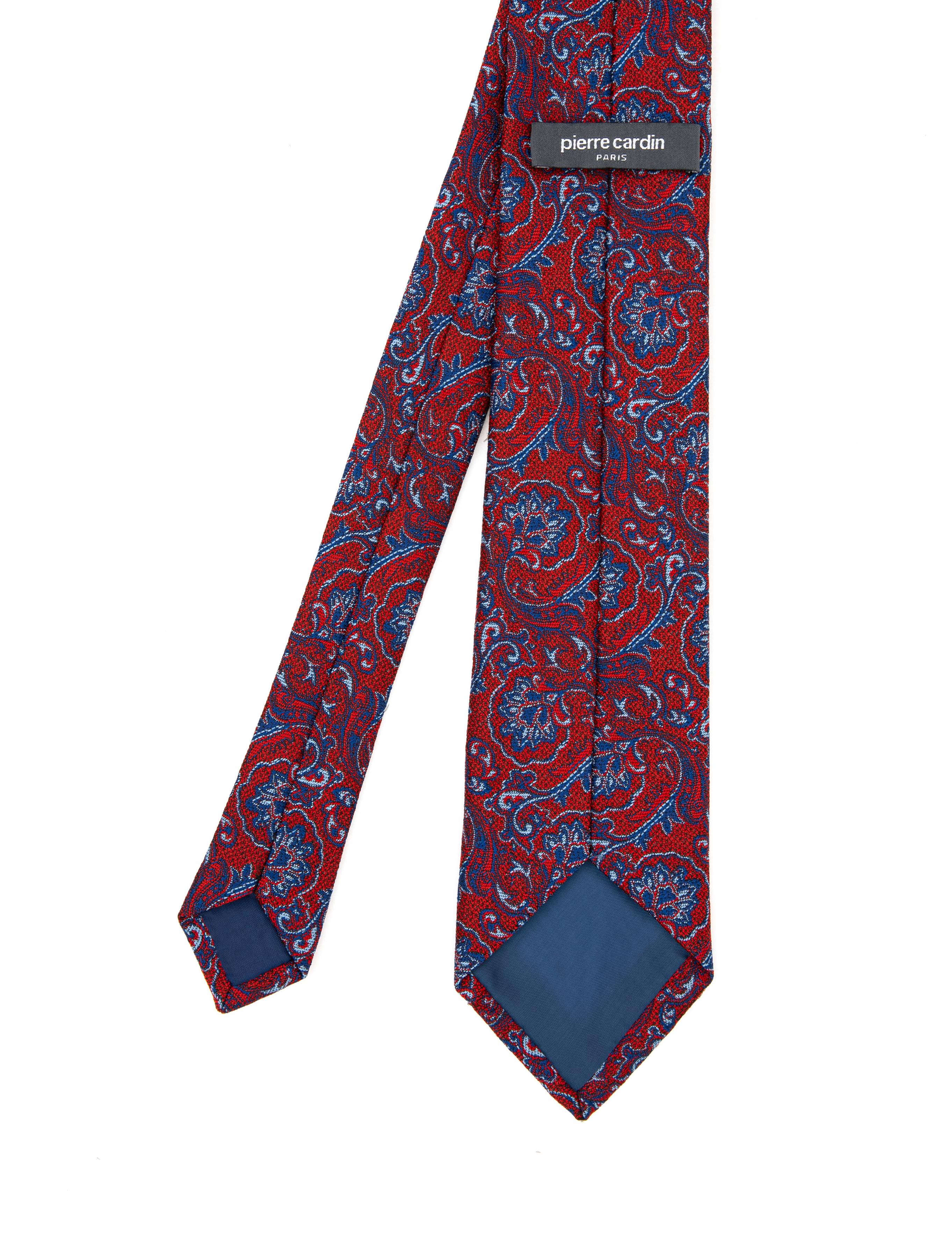 Bordo 3'lü Kravat Mendil Set