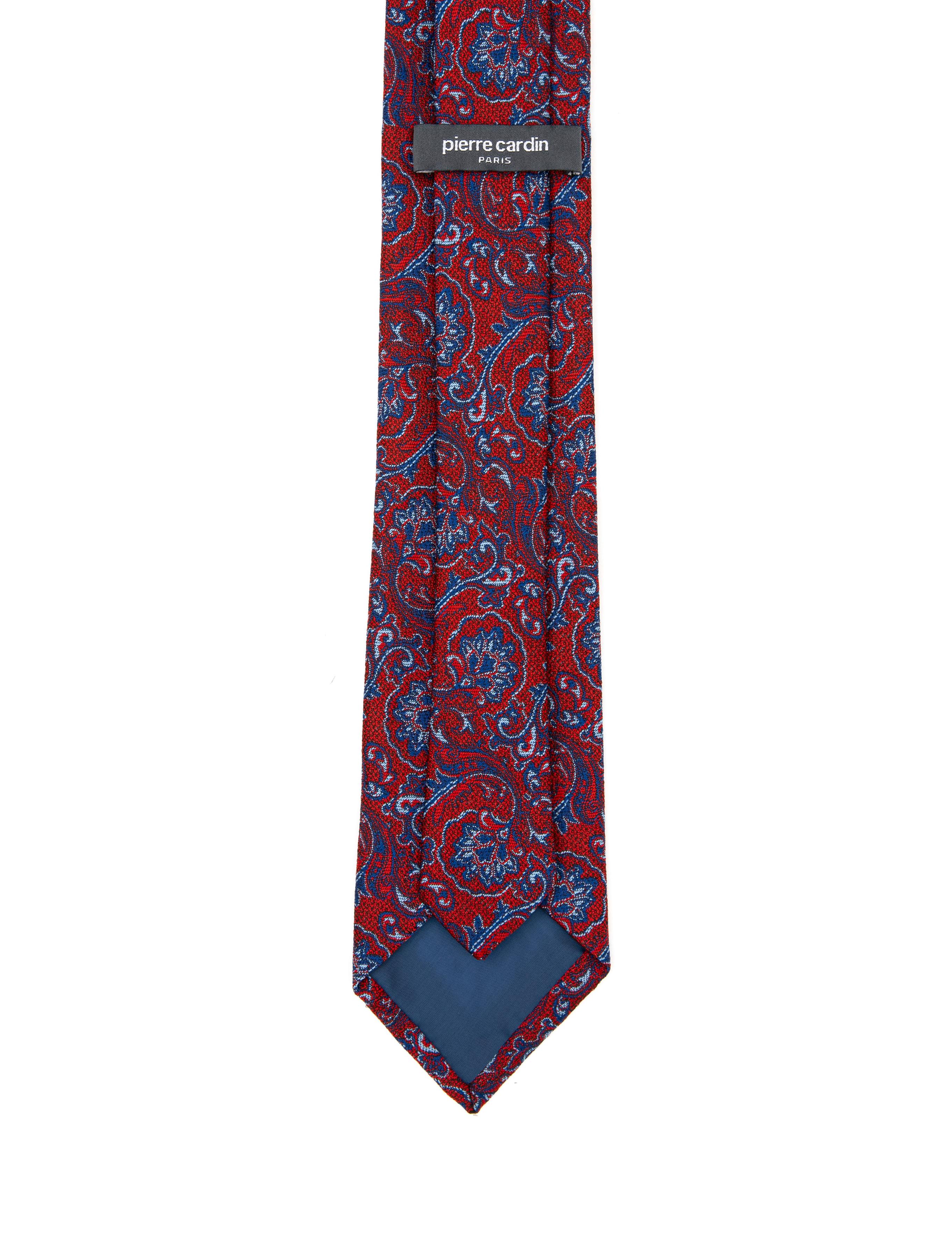 Bordo 3'lü Kravat Mendil Set