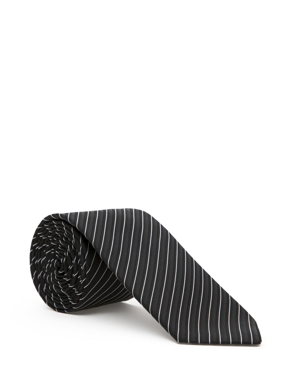 Siyah 3'lü Kravat-Mendil-Kravat İğnesi Set - 50295475001