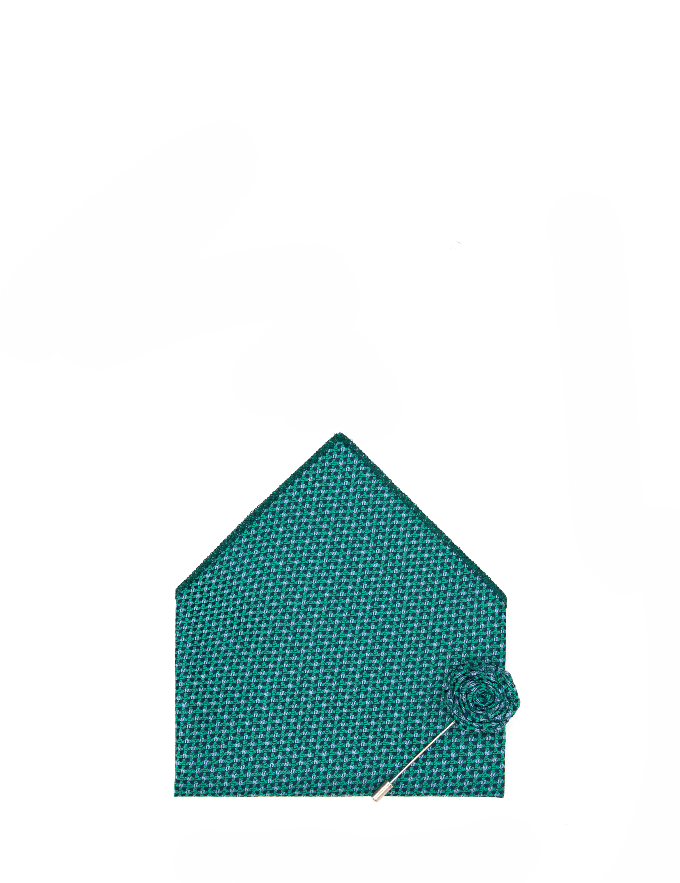 Yeşil 3'lü Kravat Mendil Set - Image 6