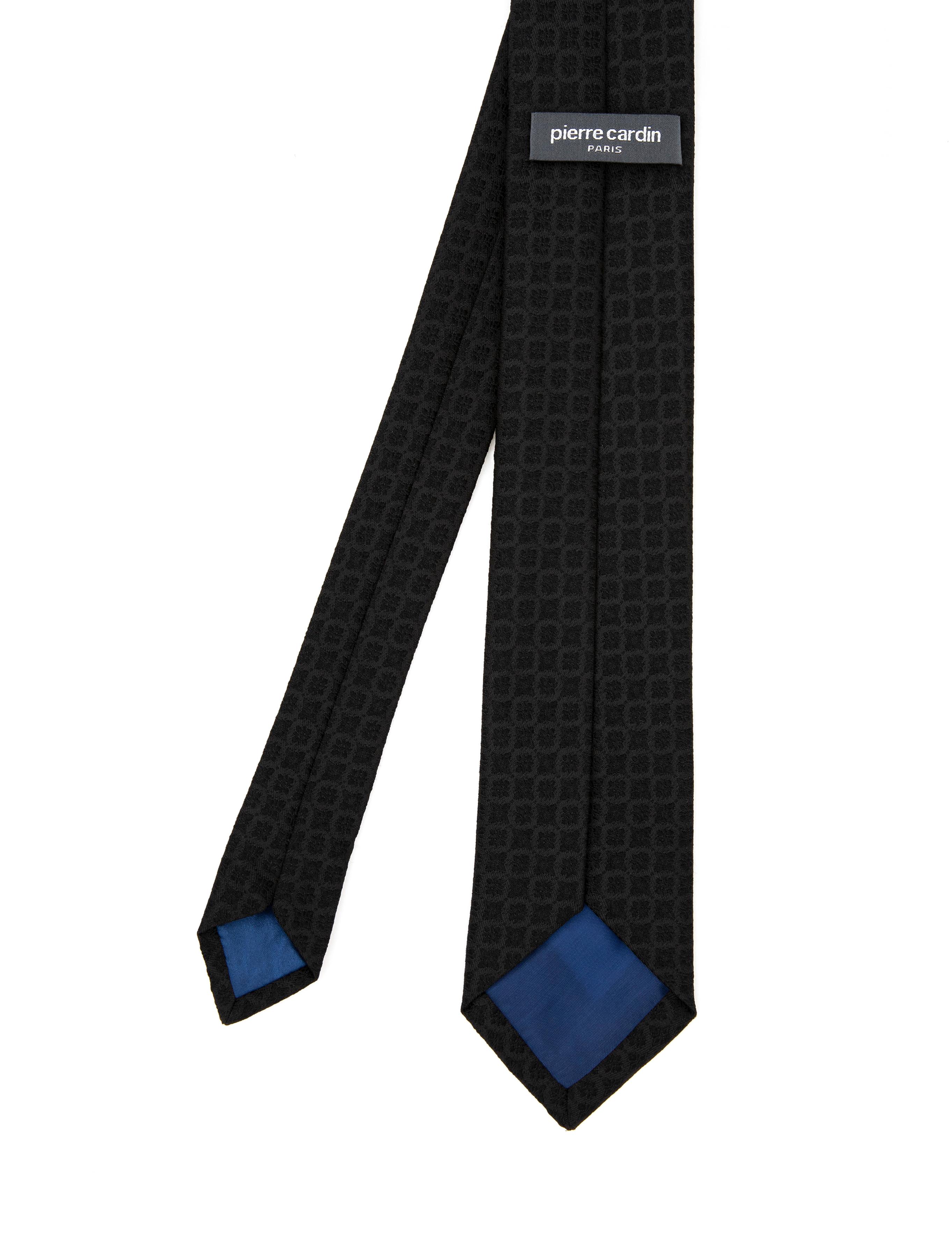 Siyah 3'lü Kravat-Mendil-Kravat İğnesi Set