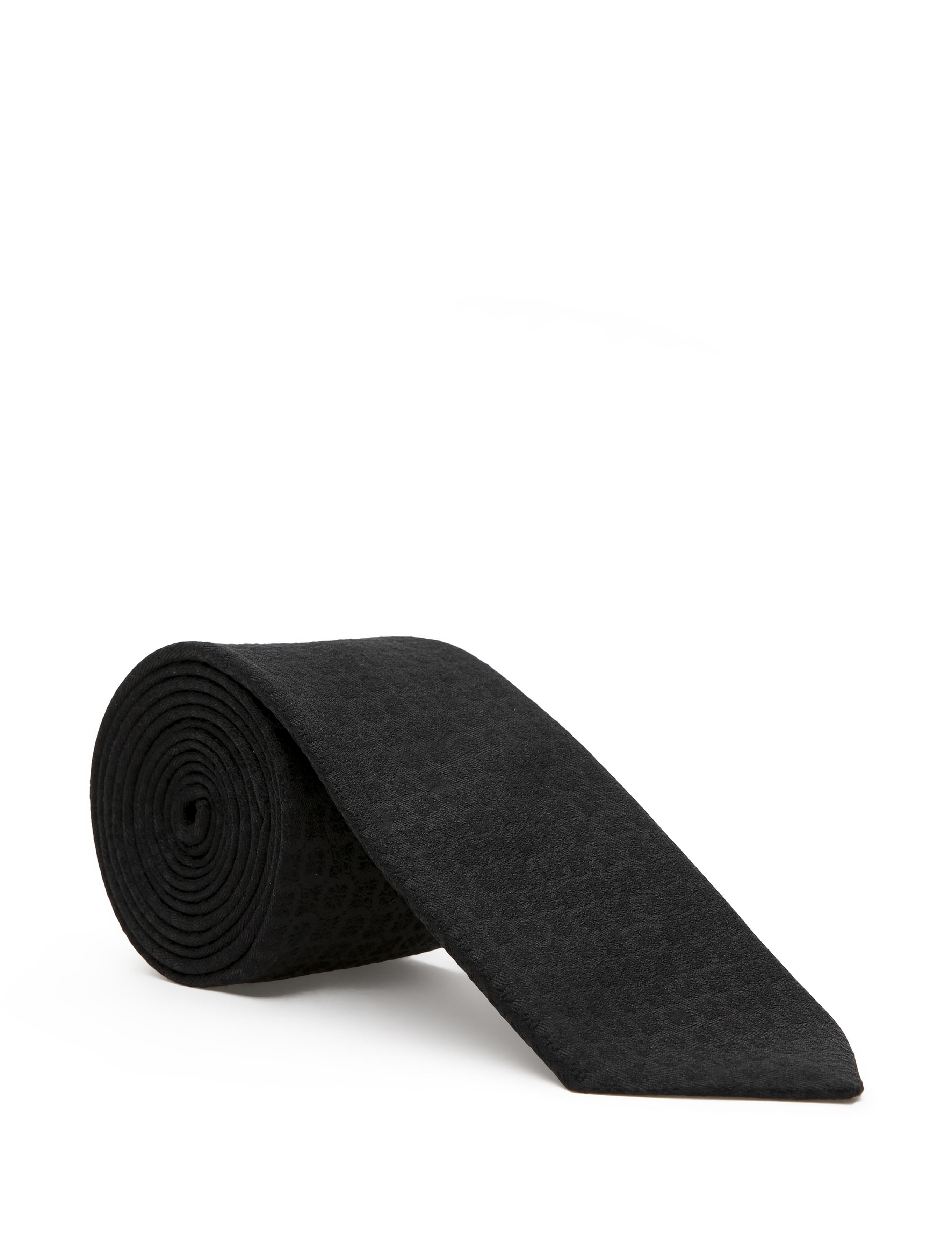 Siyah 3'lü Kravat-Mendil-Kravat İğnesi Set