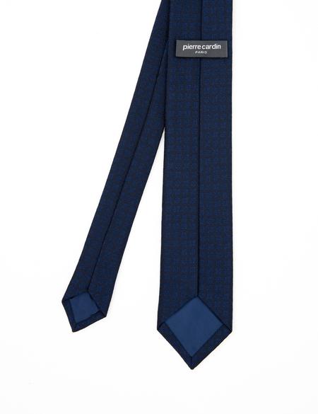 Lacivert 3'lü Kravat-Mendil-Kravat İğnesi Set - 50295477002