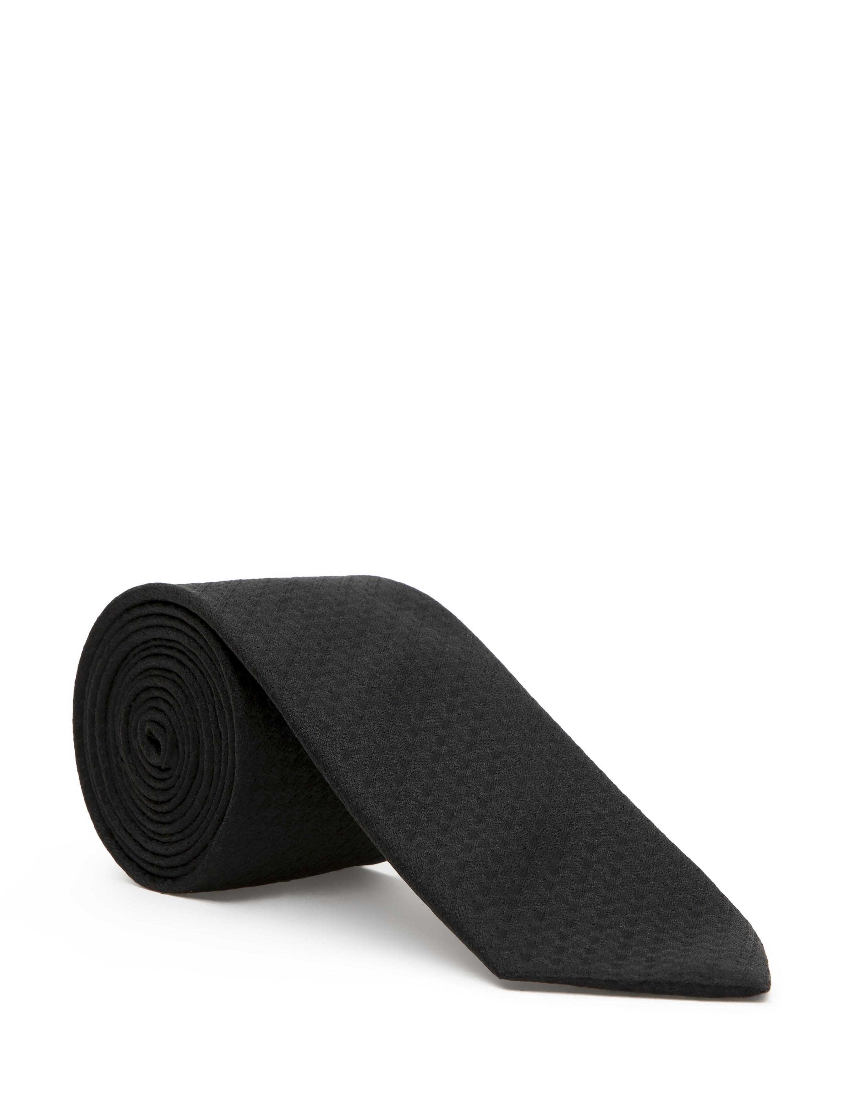 Siyah 3'lü Kravat-Mendil-Kravat İğnesi Set