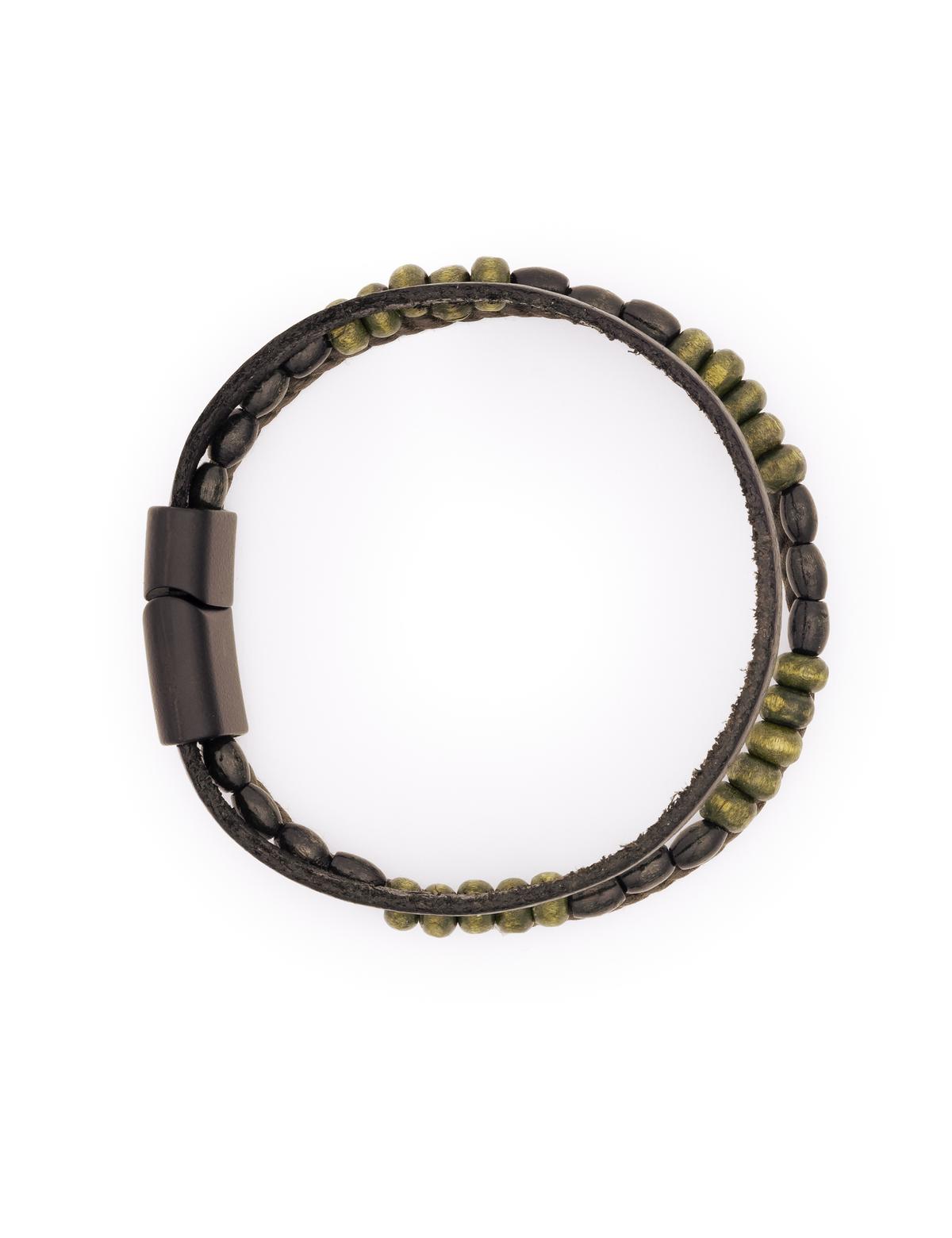 Haki Deri Bileklik - 50296955001