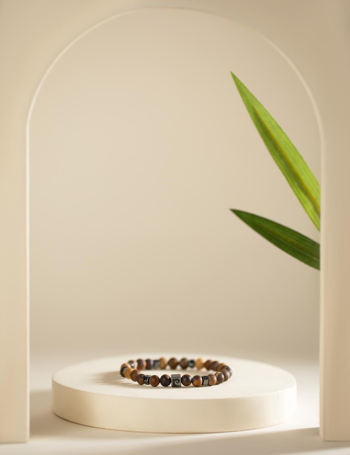 Kahverengi Taş Bileklik