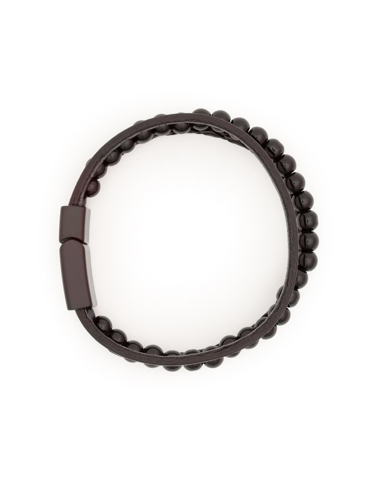 Siyah Deri Bileklik - 50296959001