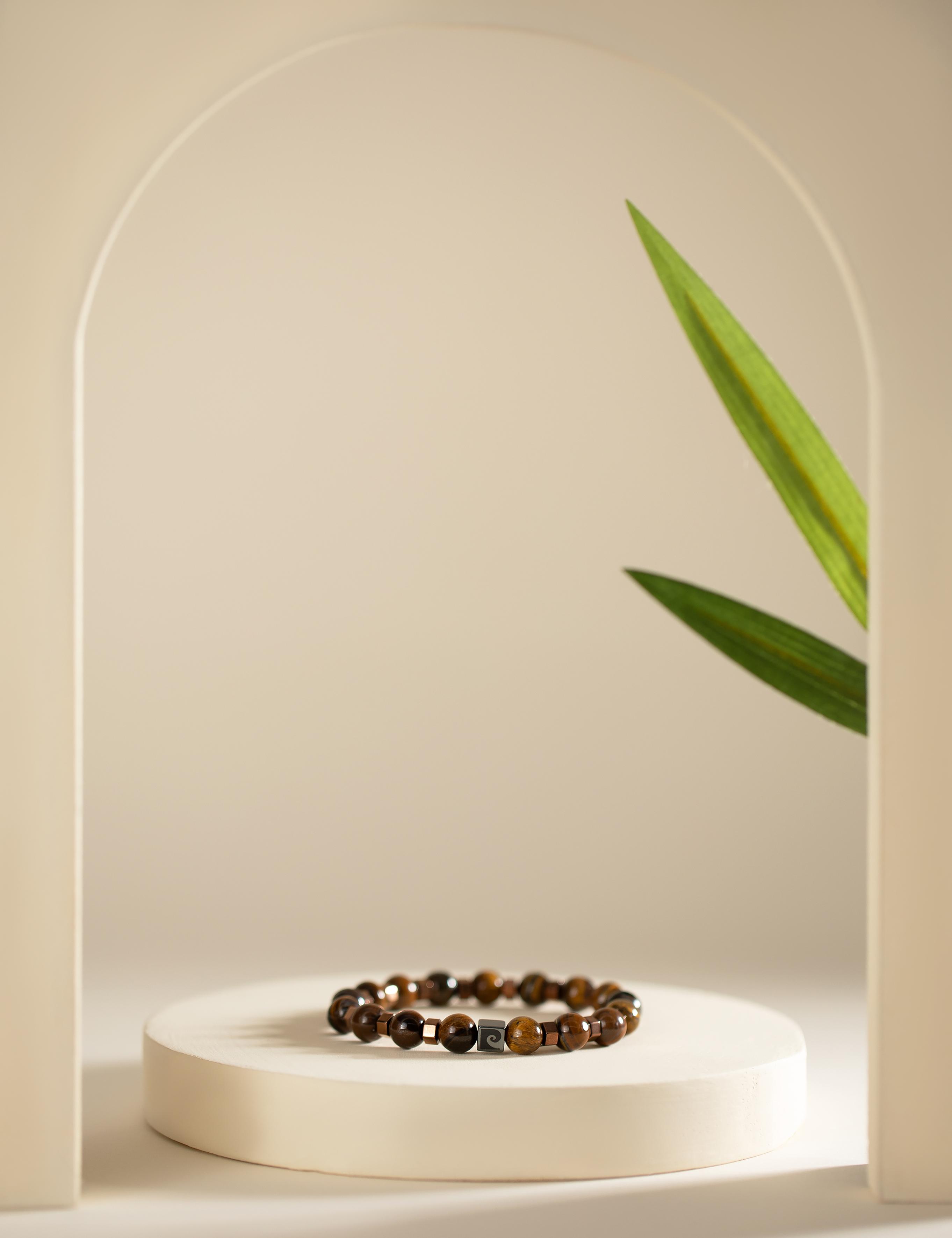 Kahverengi Taş Bileklik