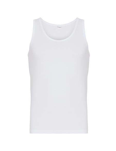 Beyaz Tekli Atlet - 50293313001