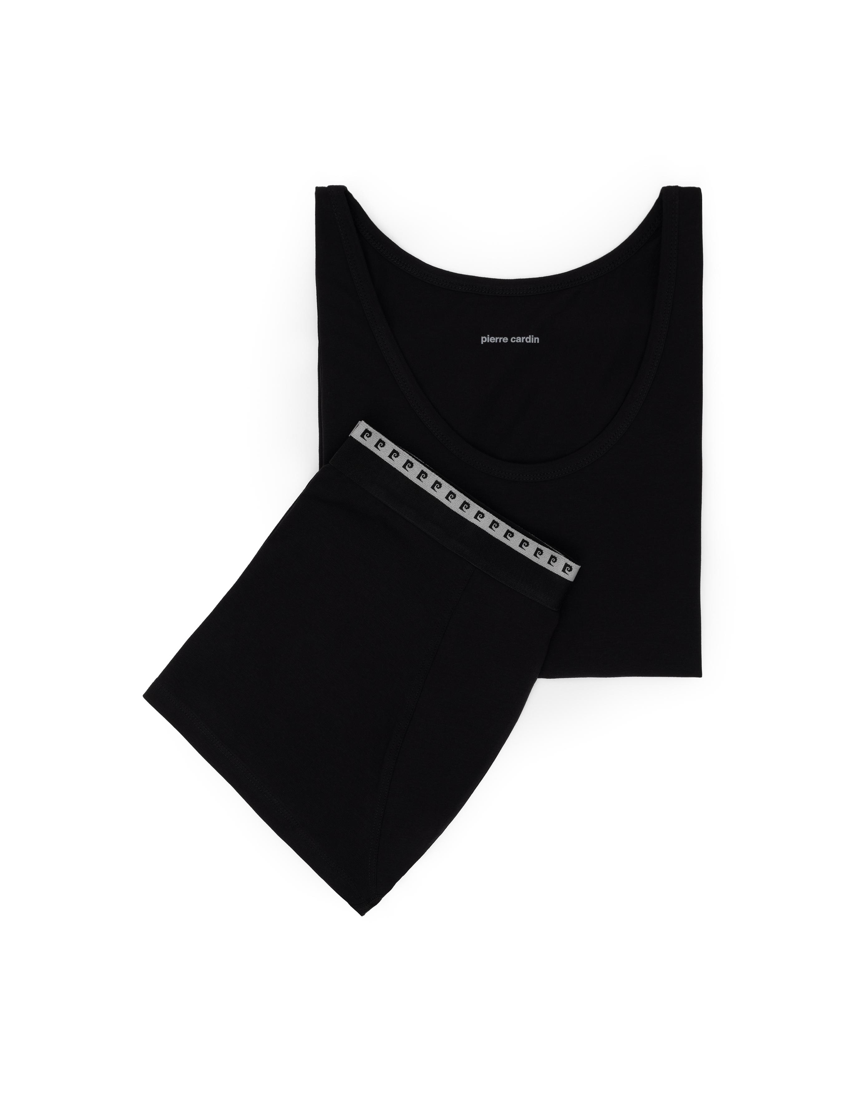 Siyah Atlet Boxer Takım