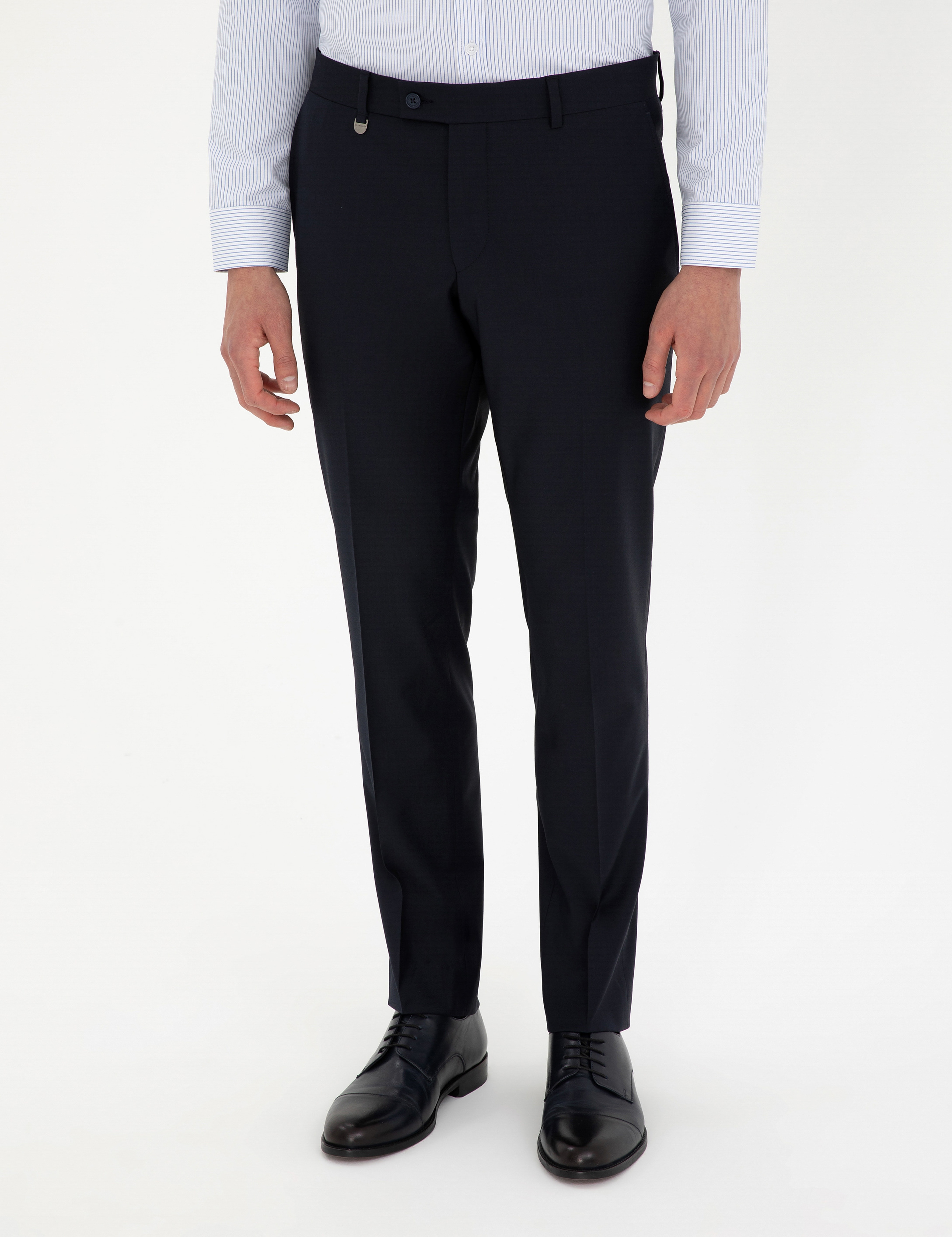 Lacivert Slim Fit Kumaş Pantolon - Image 2