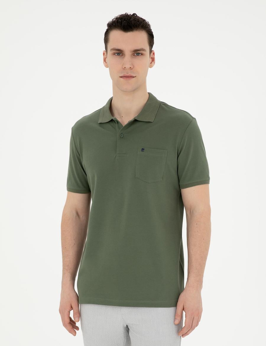 Haki Regular Fit Basic Tişört