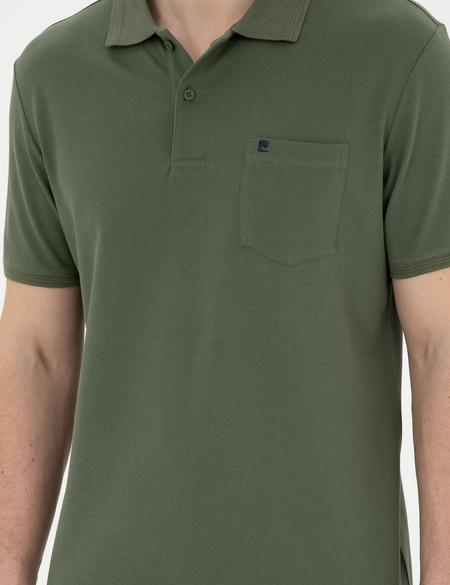 Haki Regular Fit Basic Tişört - 50291576031