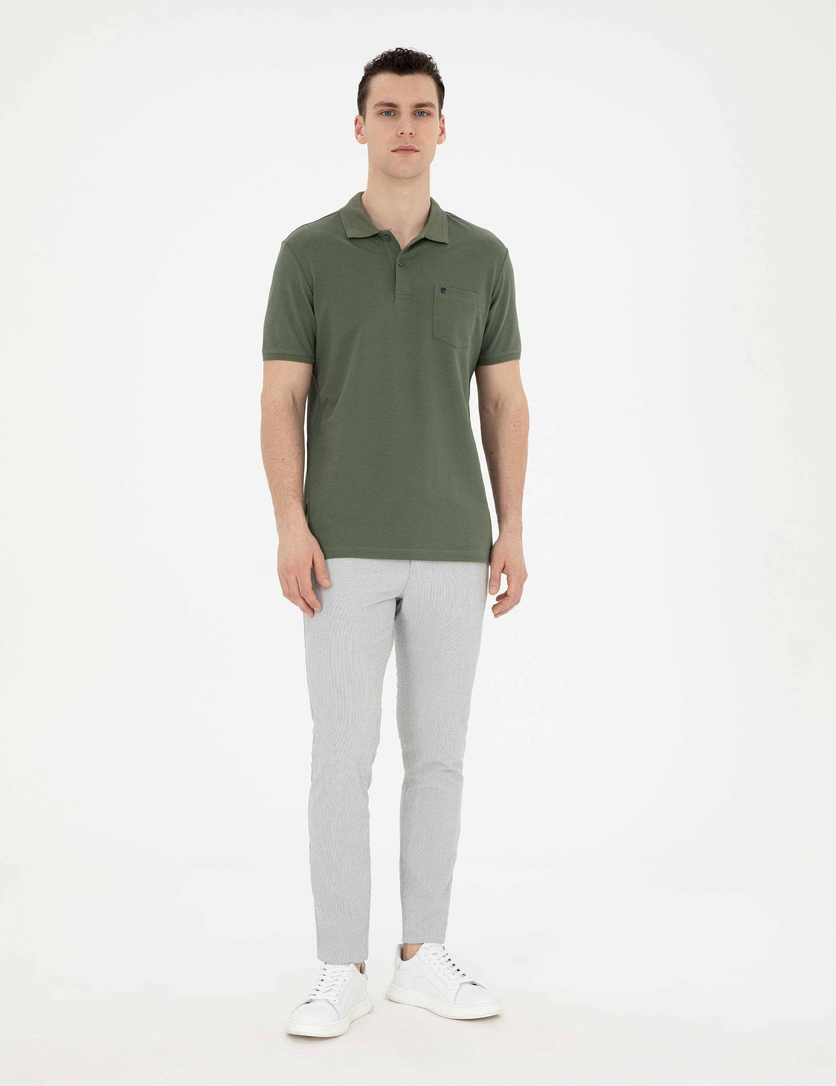 Haki Regular Fit Basic Tişört