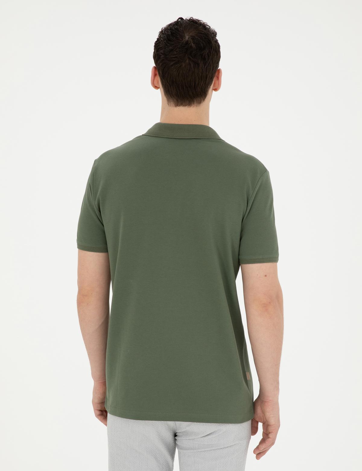 Haki Regular Fit Basic Tişört - 50291576031