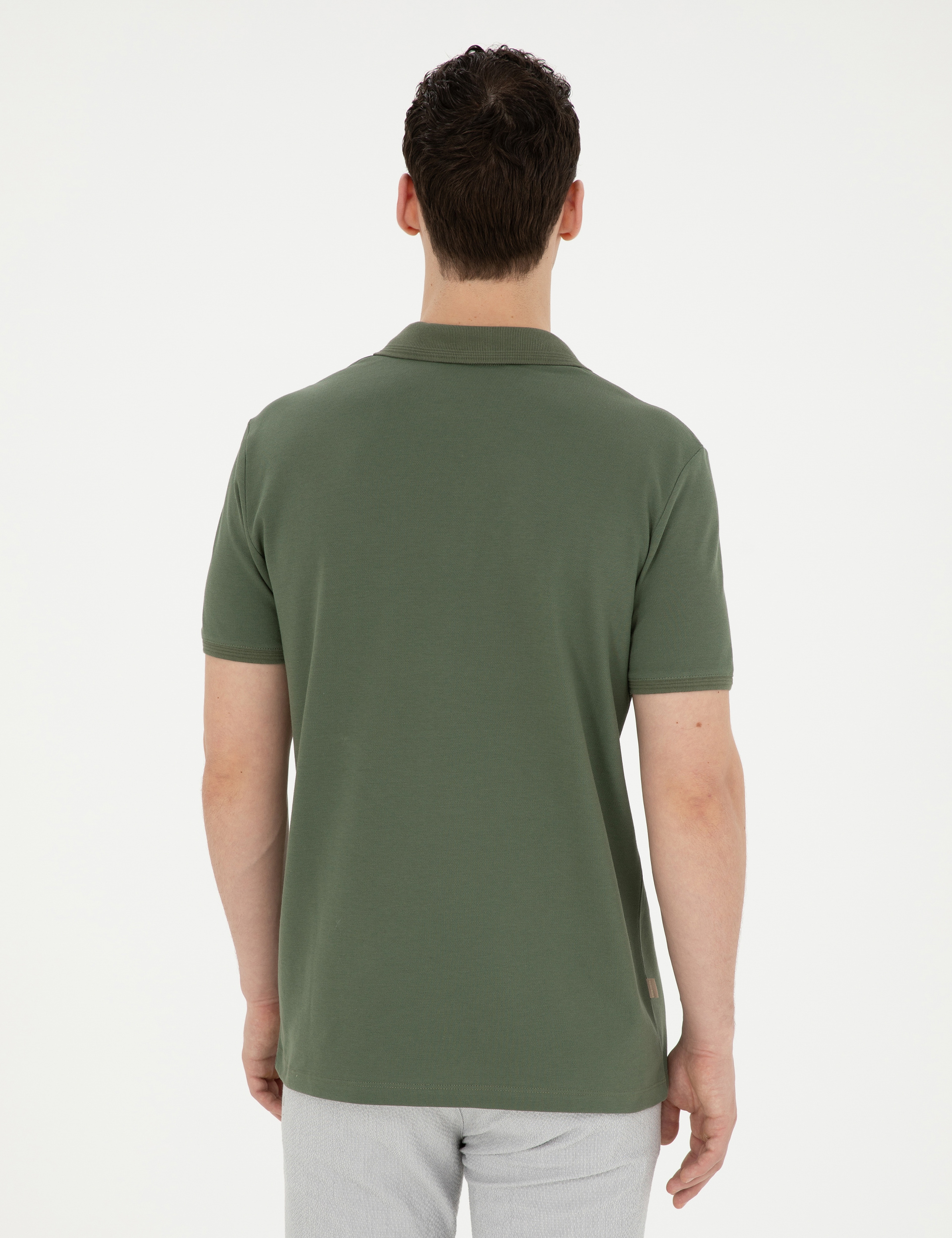 Haki Regular Fit Basic Tişört