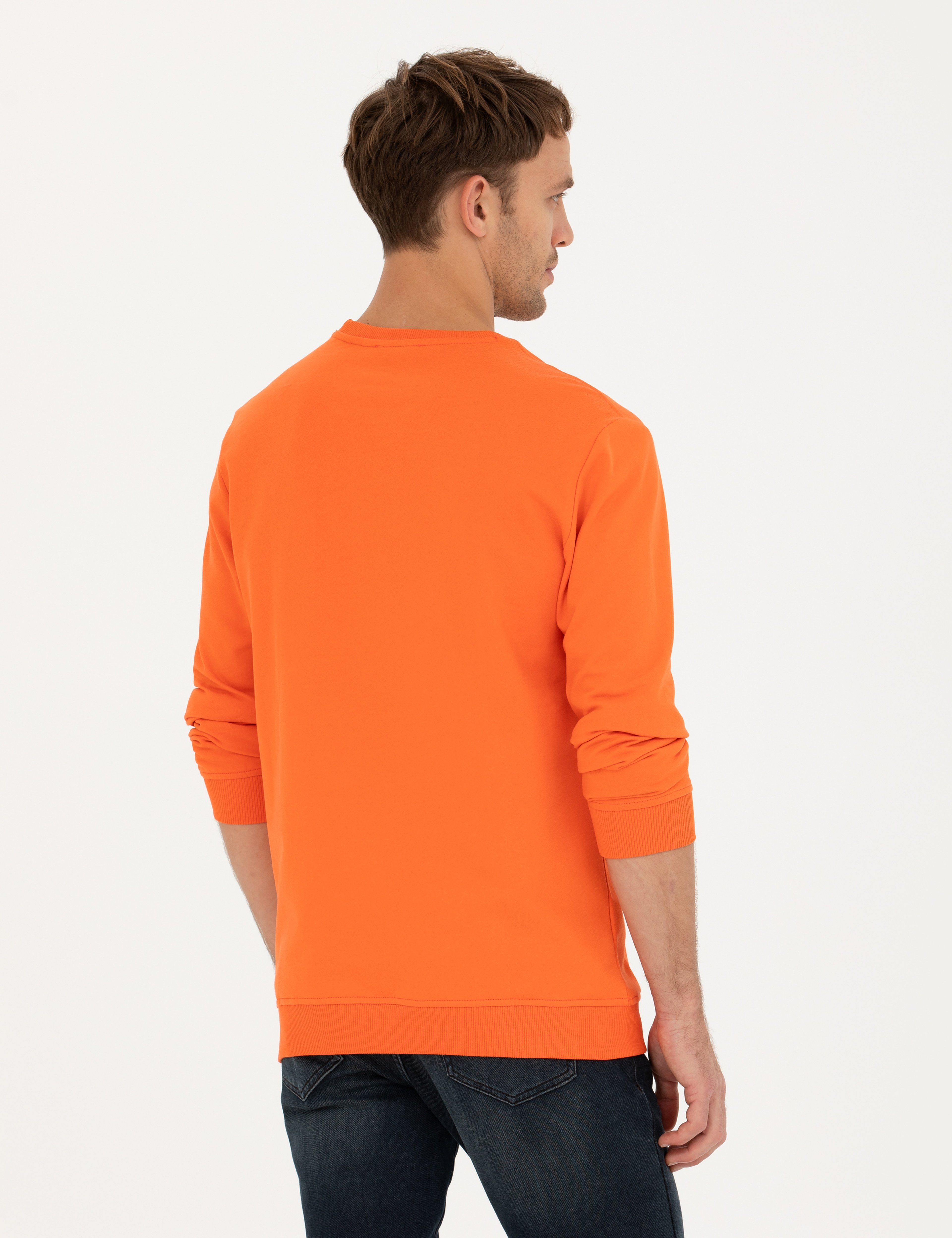 Turuncu Regular Fit Sweatshirt - Image 5