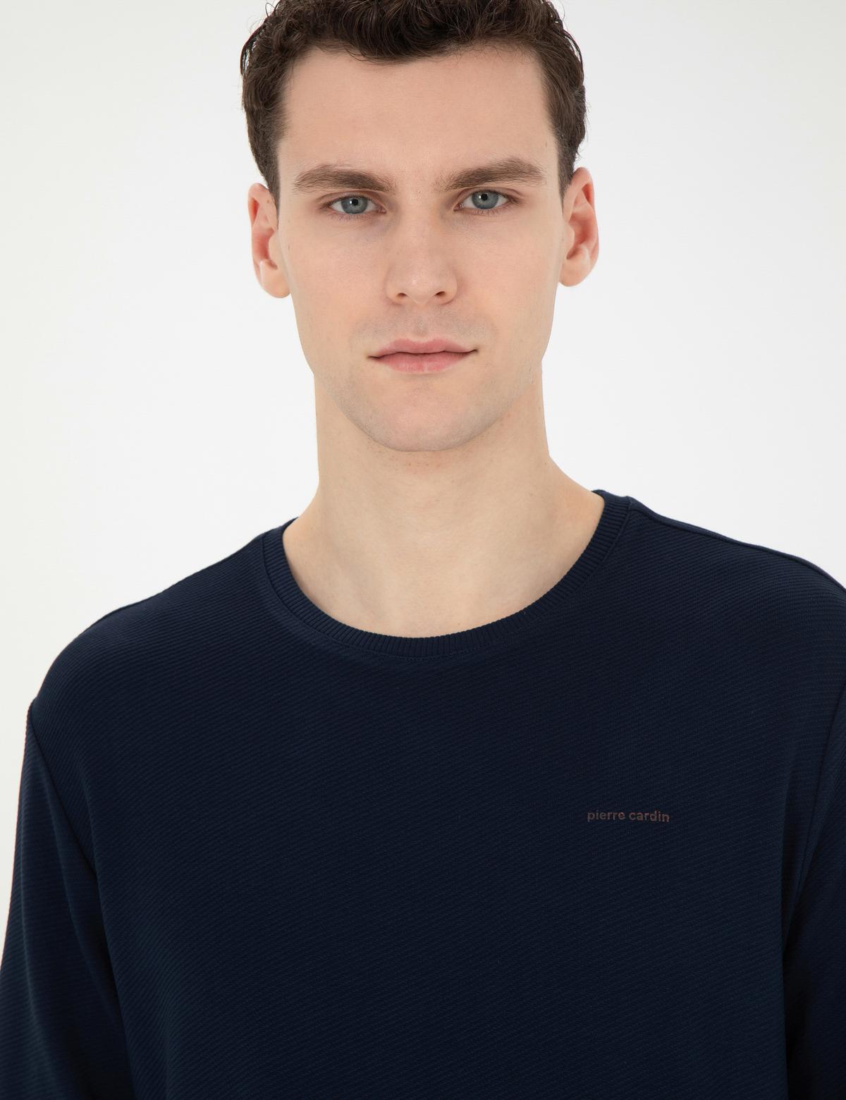 Koyu Lacivert Regular Fit Sweatshirt - 50279552015