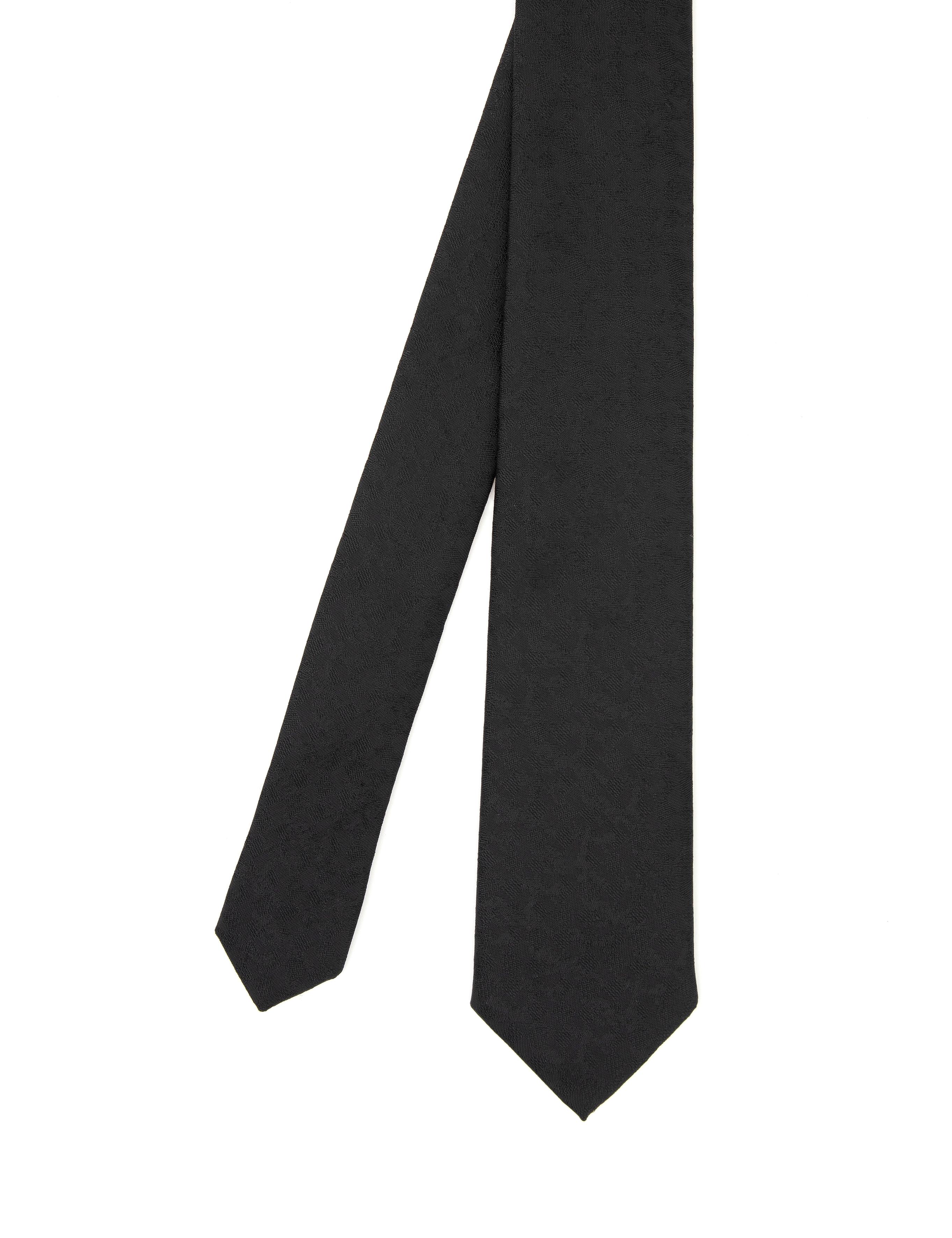 Siyah 3'lü Kravat-Mendil-Kravat İğnesi Set