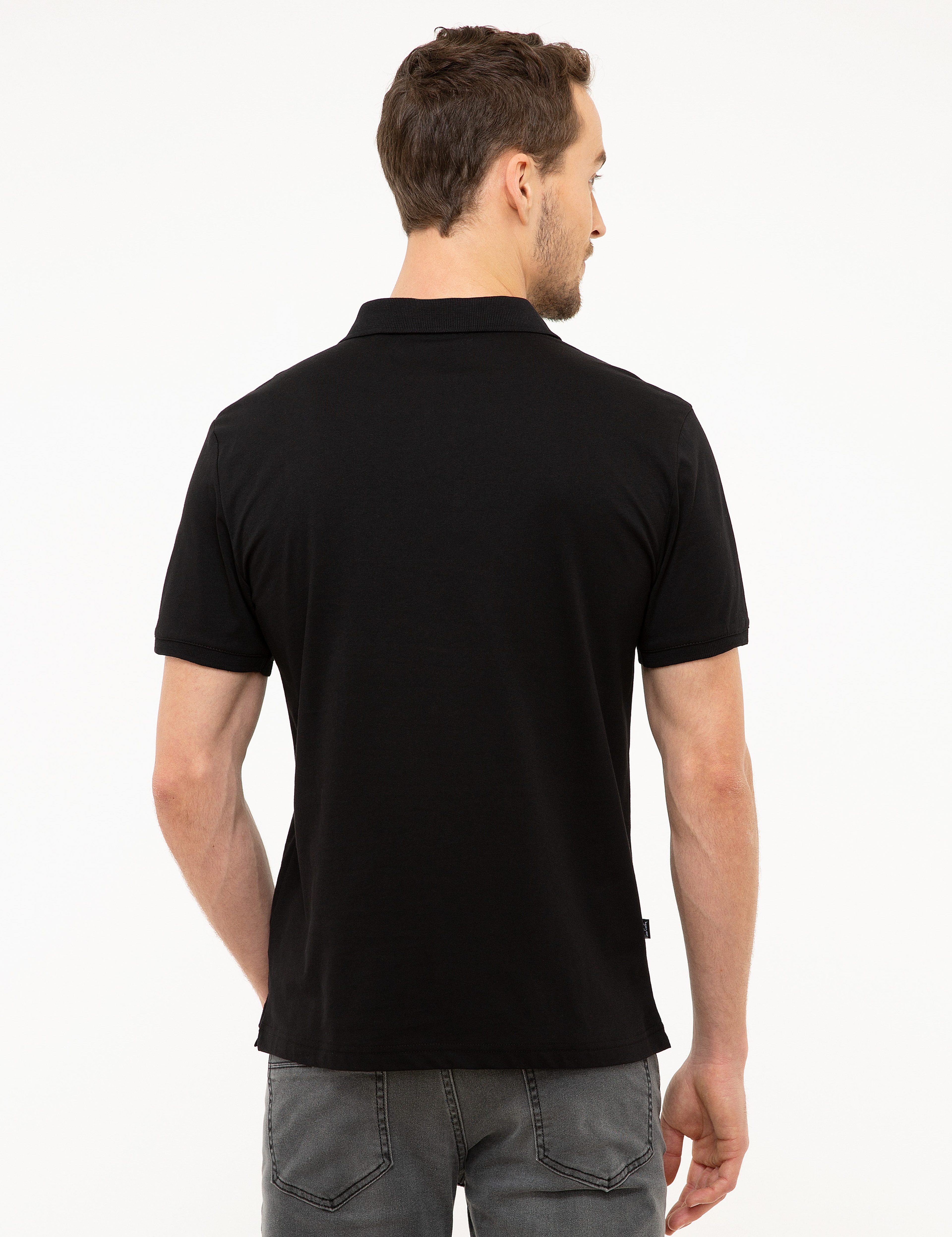 Siyah Slim Fit Tişört - Image 3