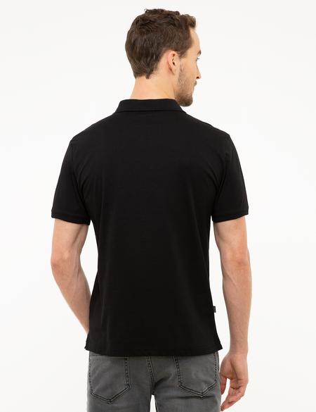 Siyah Slim Fit Tişört - 50221519001