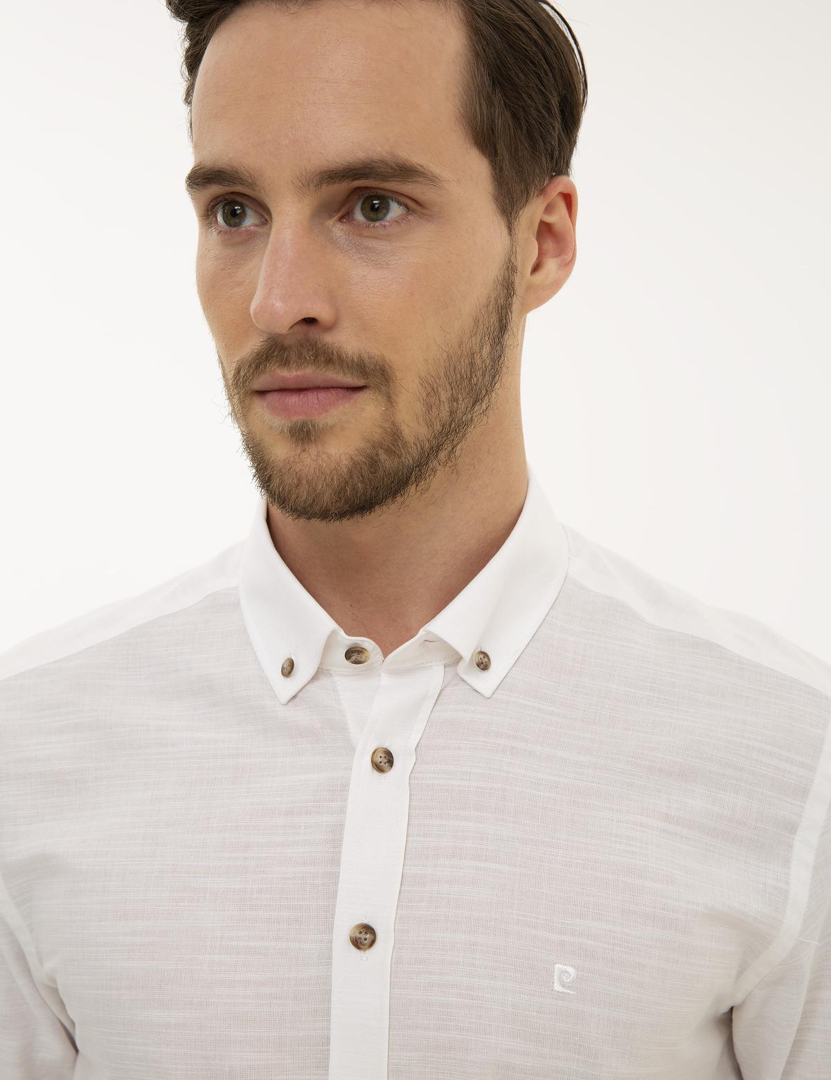 Beyaz Slim Fit Gömlek - 50223637001