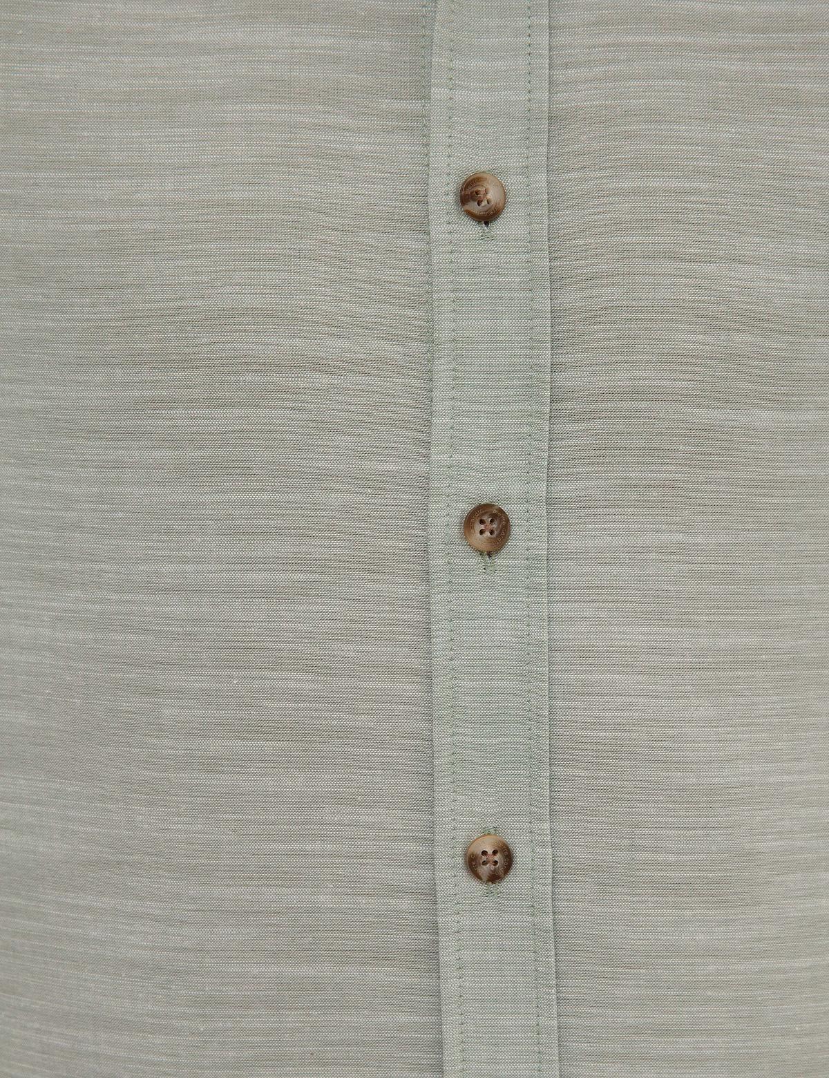 Yeşil Slim Fit Gömlek - 50223637028