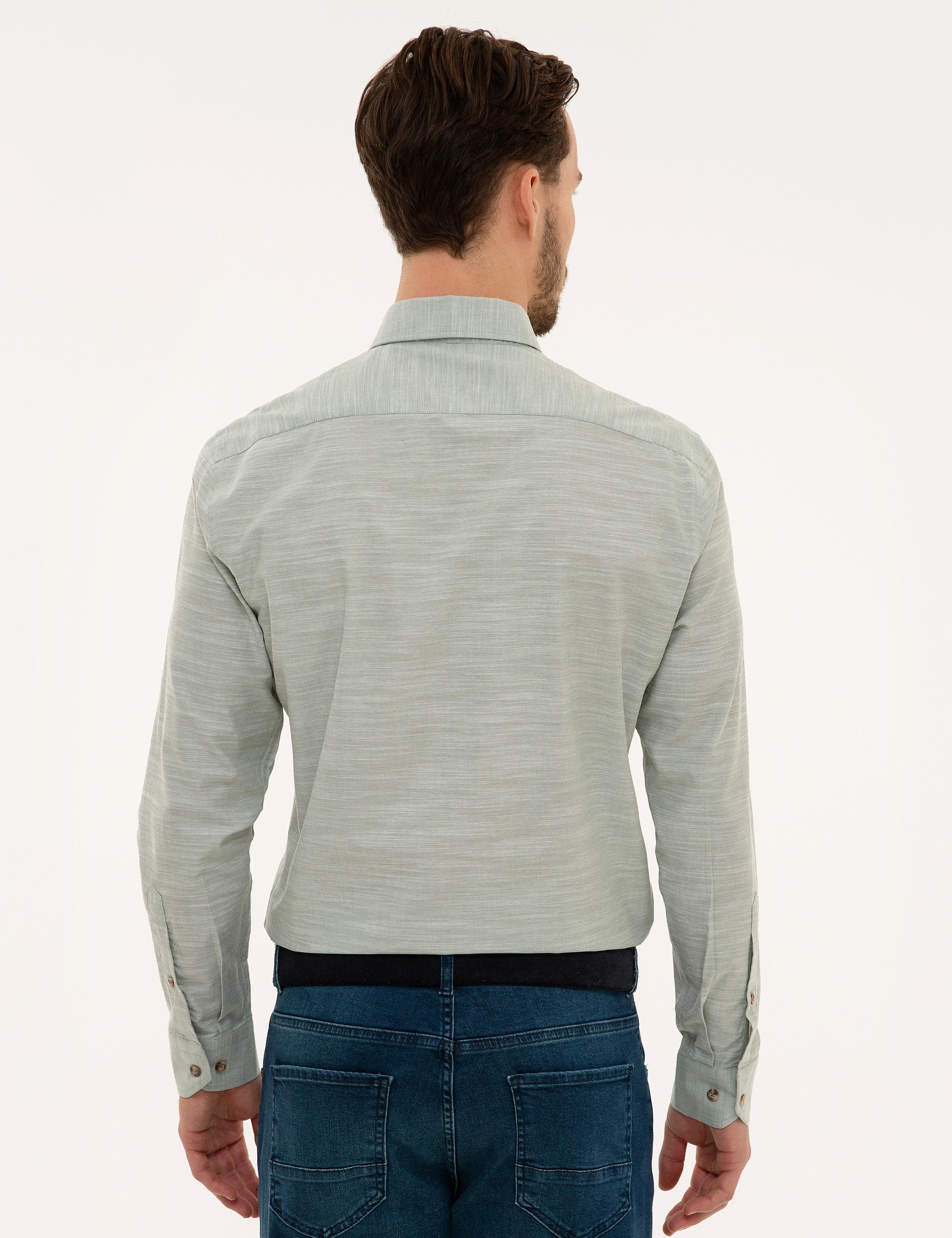 Yeşil Slim Fit Gömlek