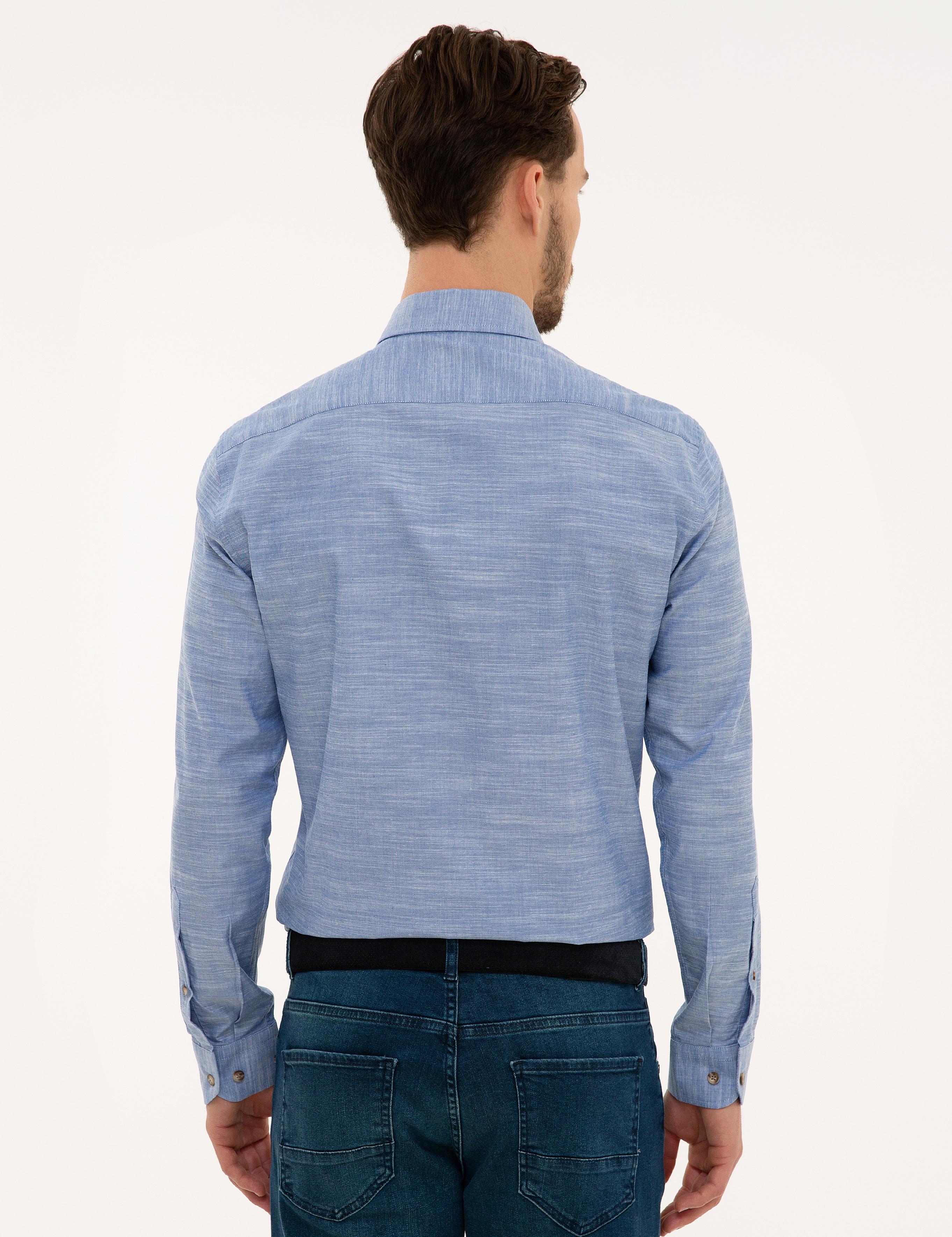 Mavi Slim Fit Gömlek