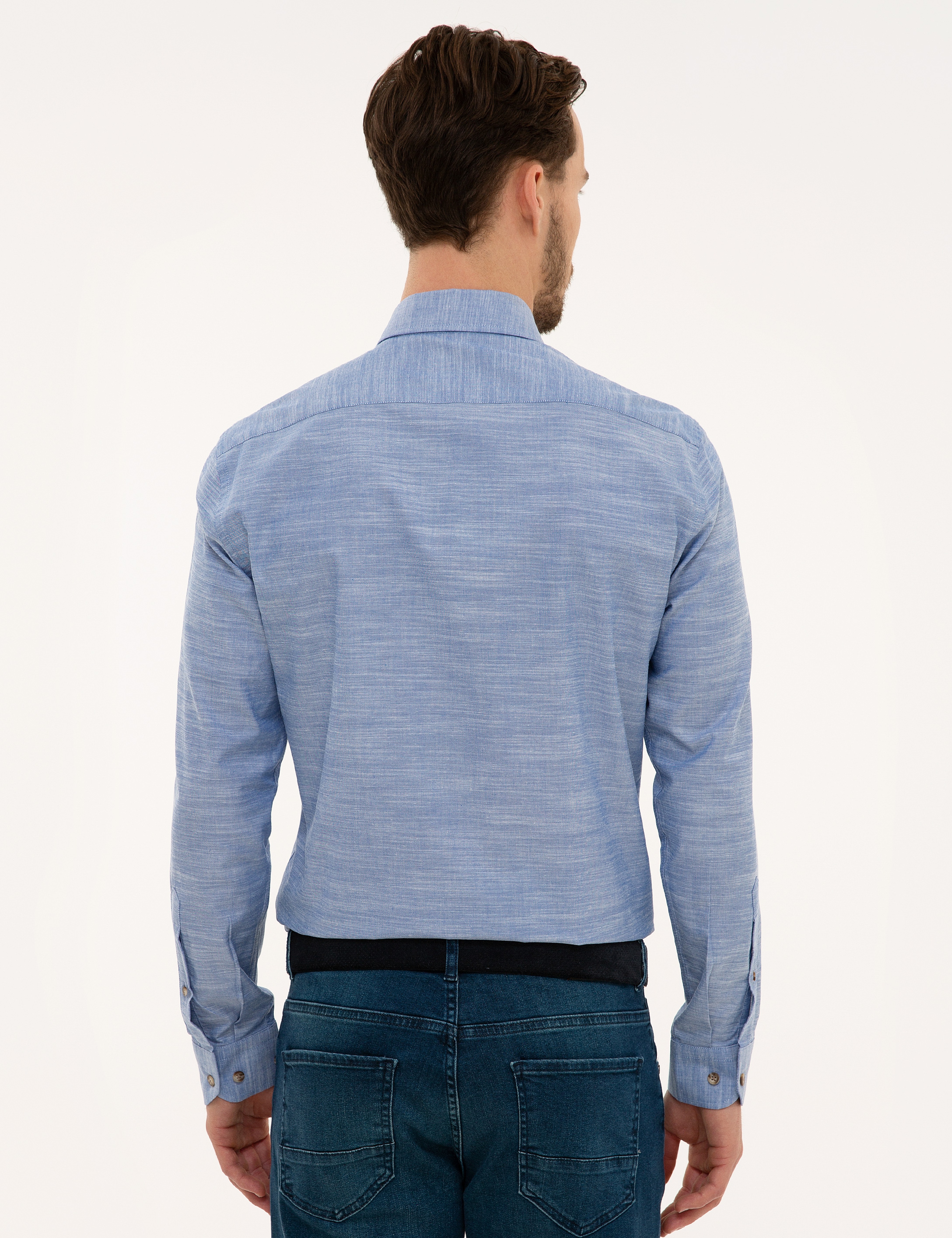 Mavi Slim Fit Gömlek