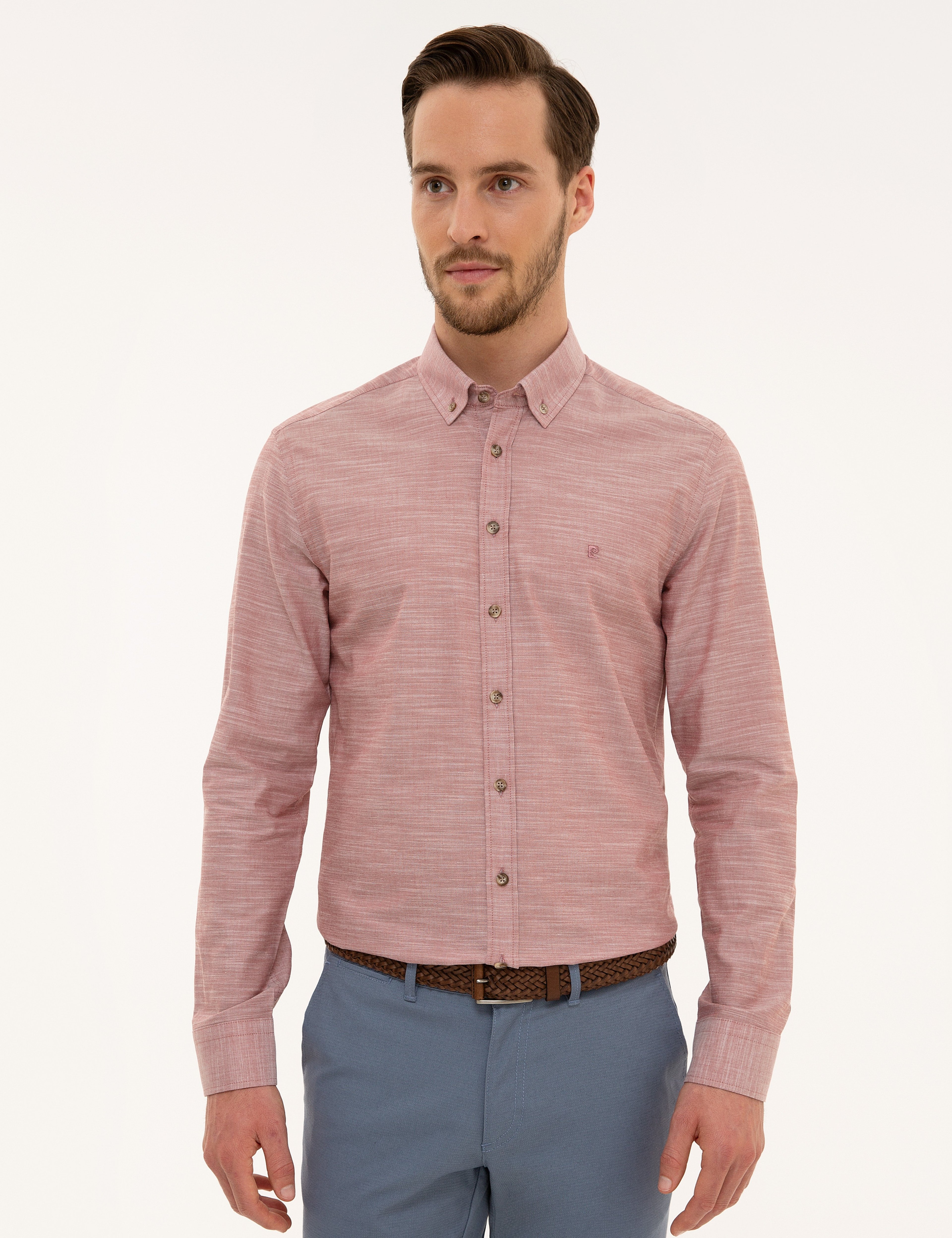Kiremit Slim Fit Gömlek - Image 2