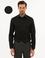 Siyah Slim Fit Armürlü Gömlek
