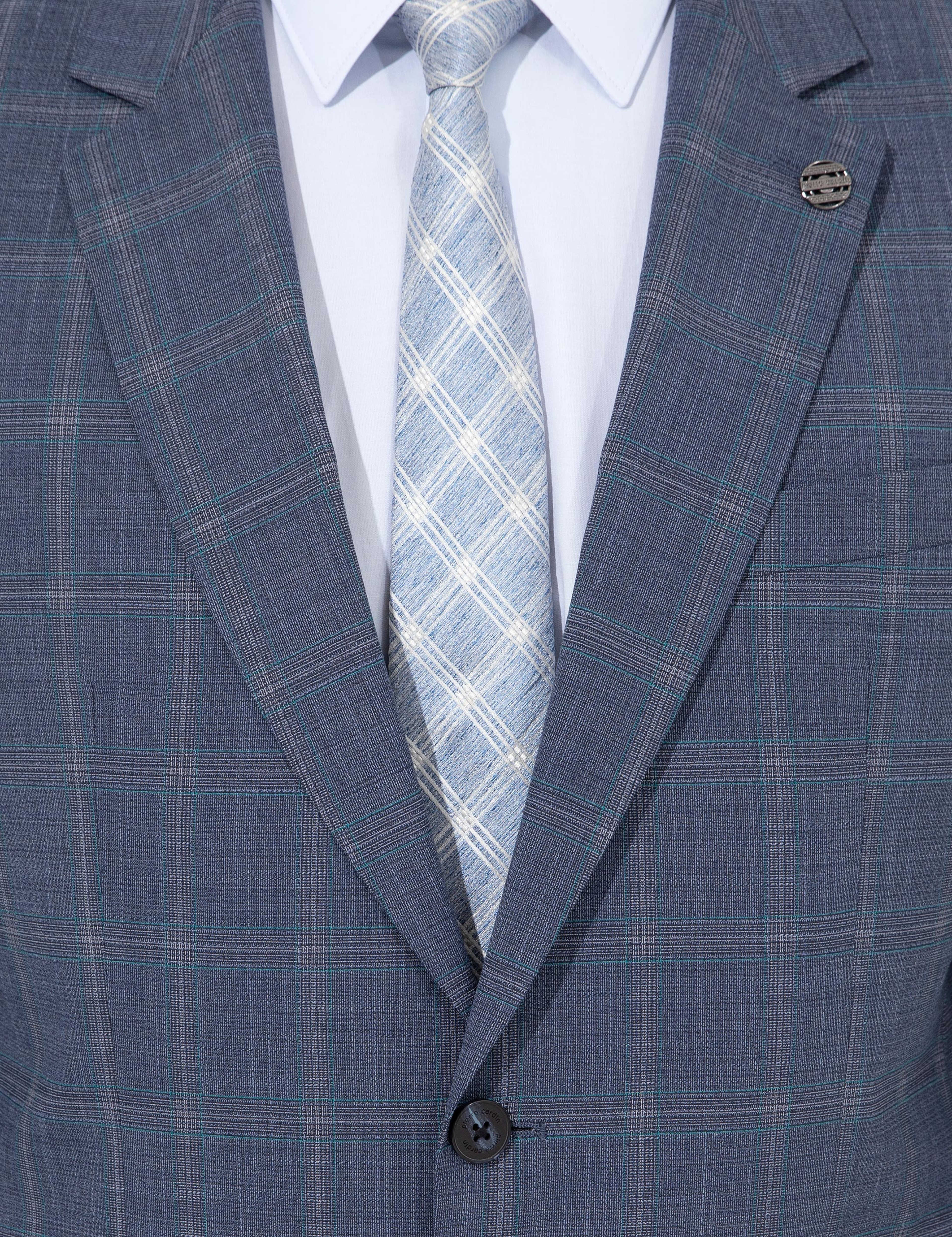 Açık Lacivert Slim Fit Takım Elbise - Image 5