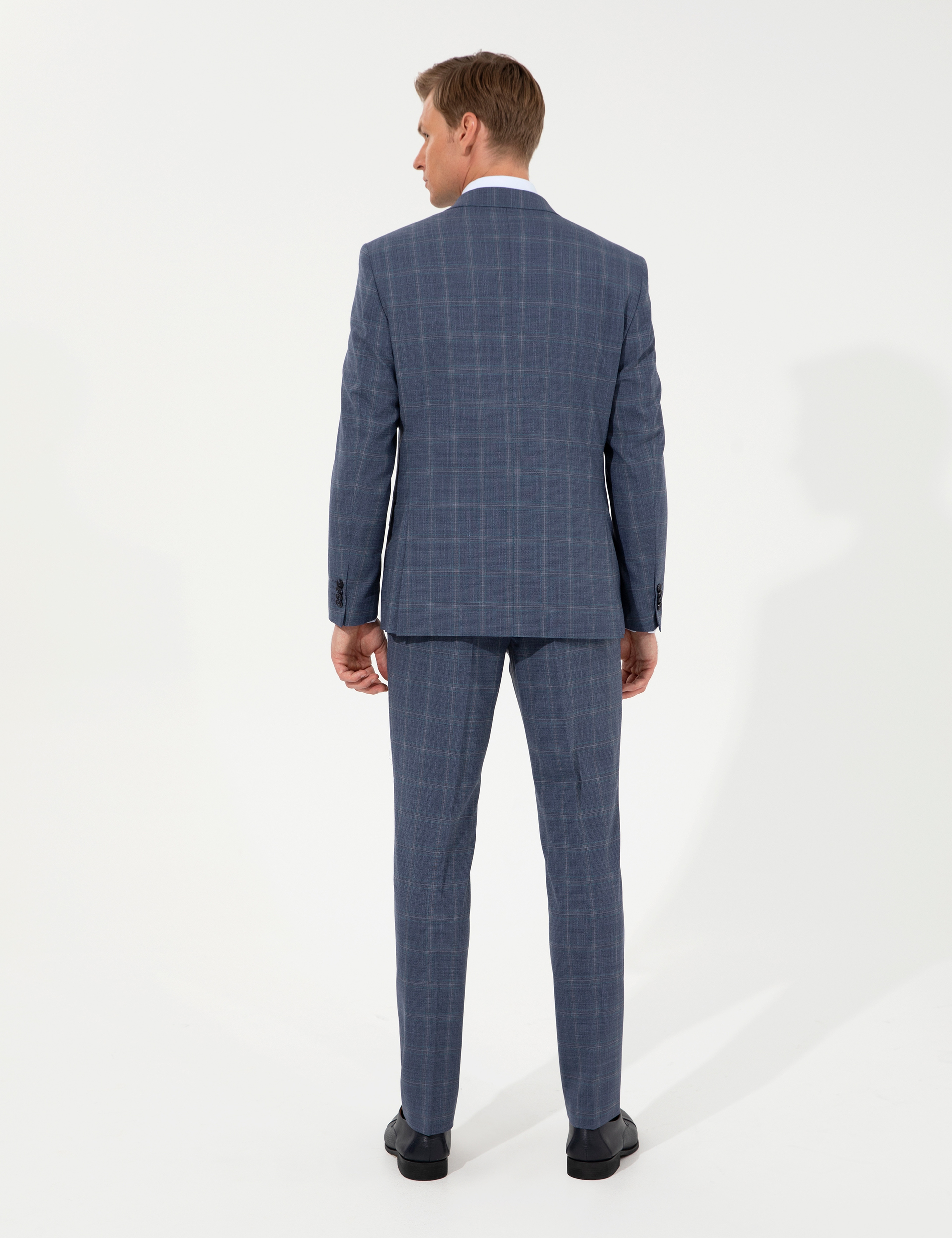 Açık Lacivert Slim Fit Takım Elbise - Image 4